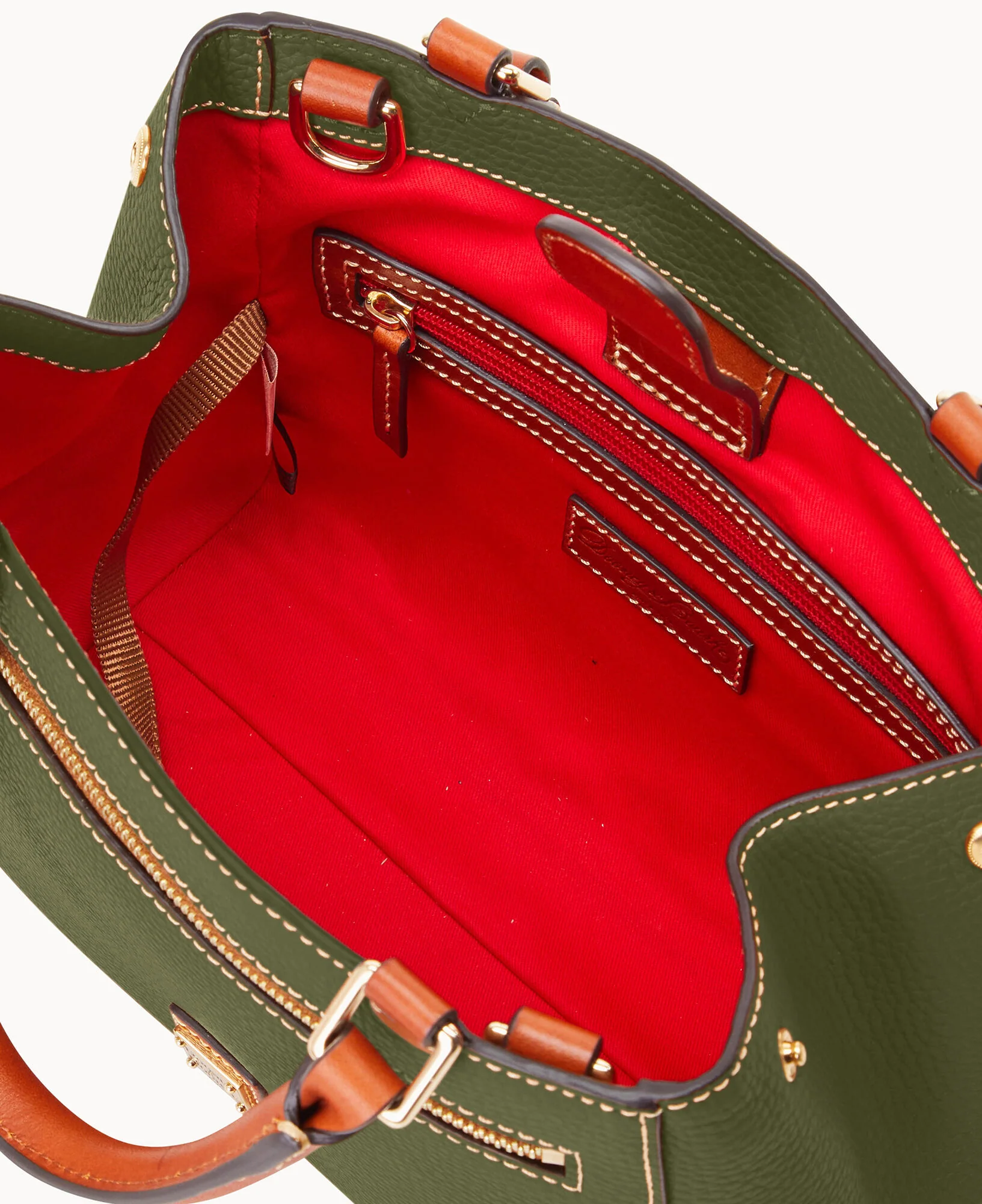 Pebble Grain Small Zip Satchel - Image 104
