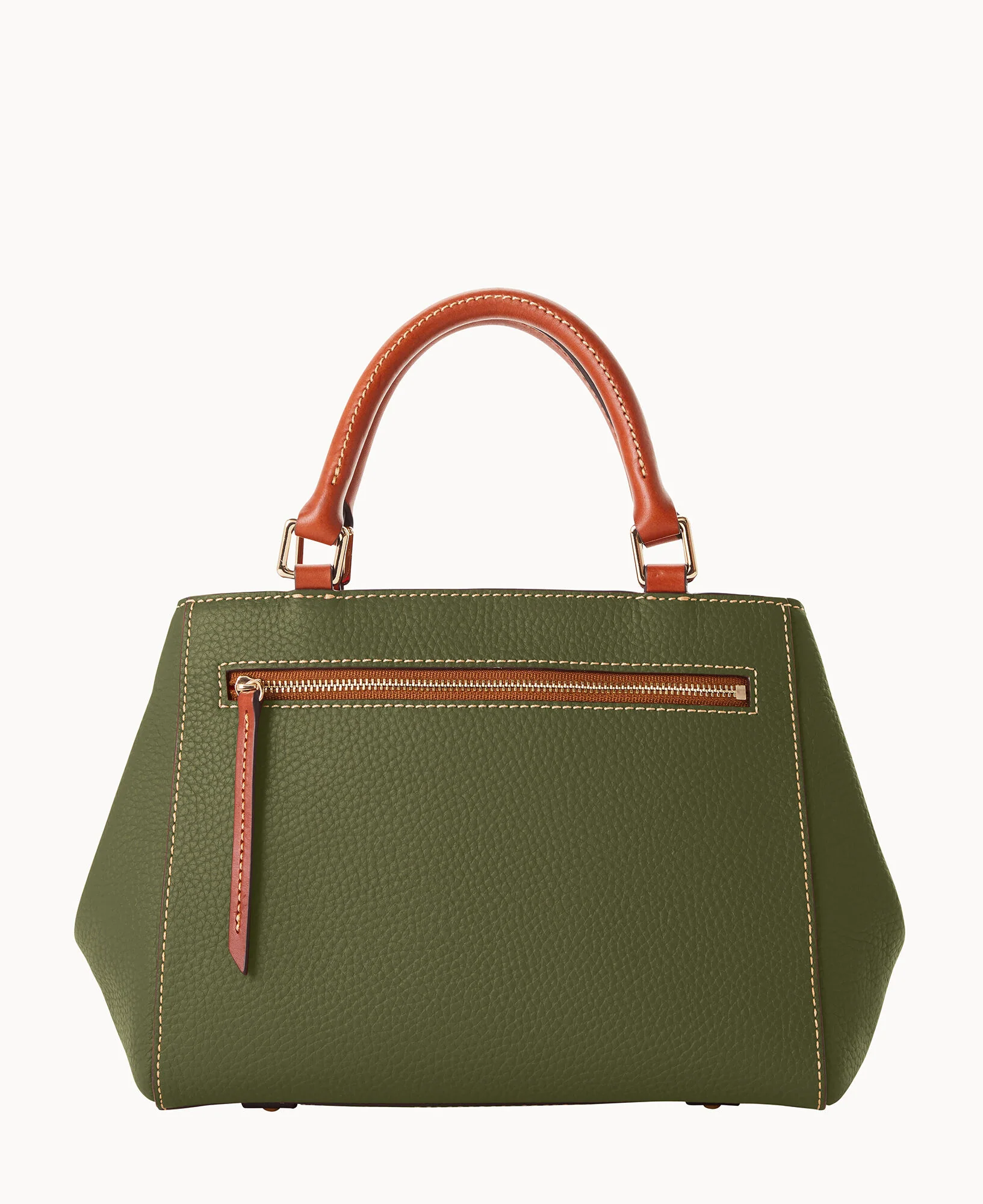 Pebble Grain Small Zip Satchel - Image 105
