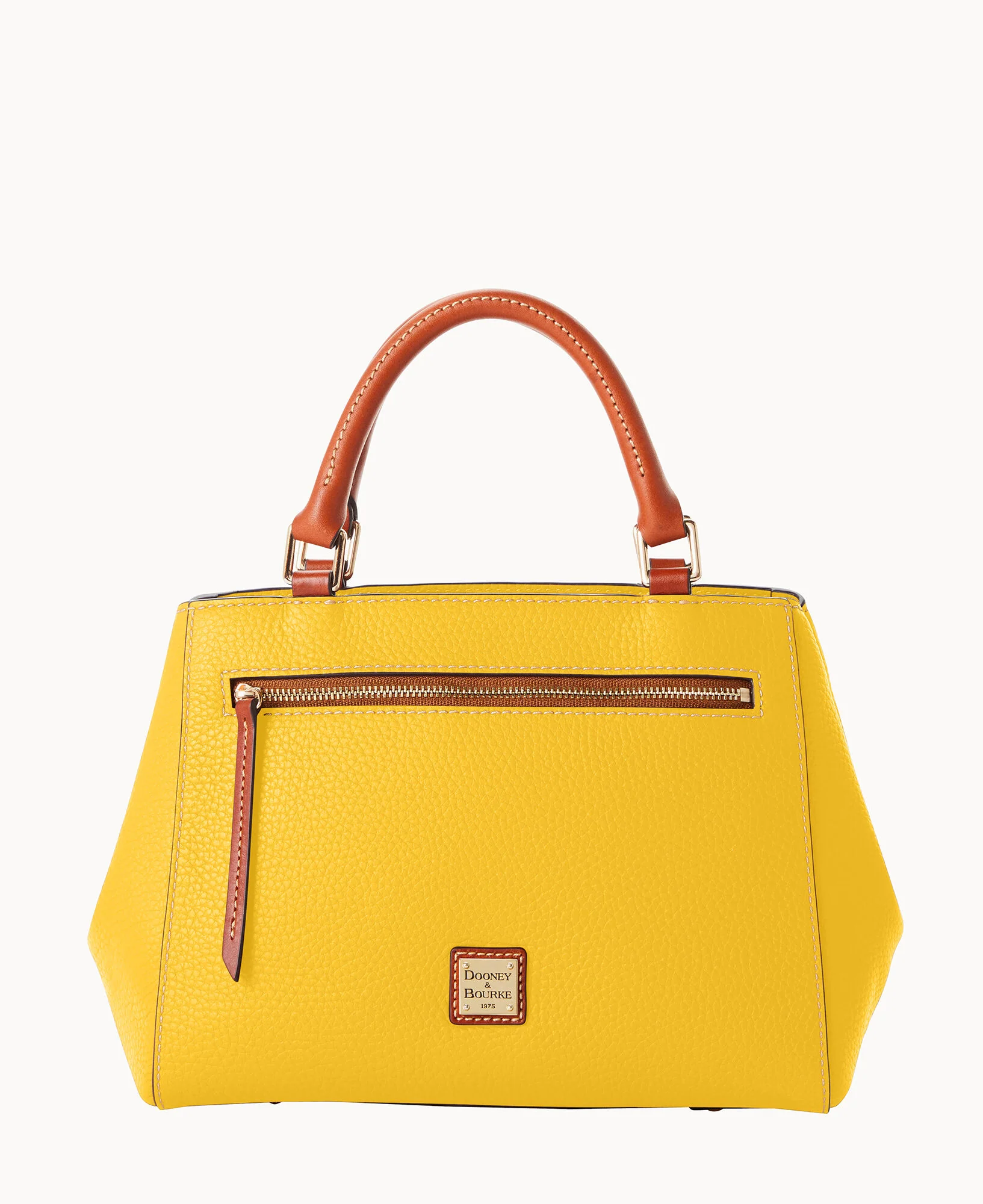 Pebble Grain Small Zip Satchel - Image 115