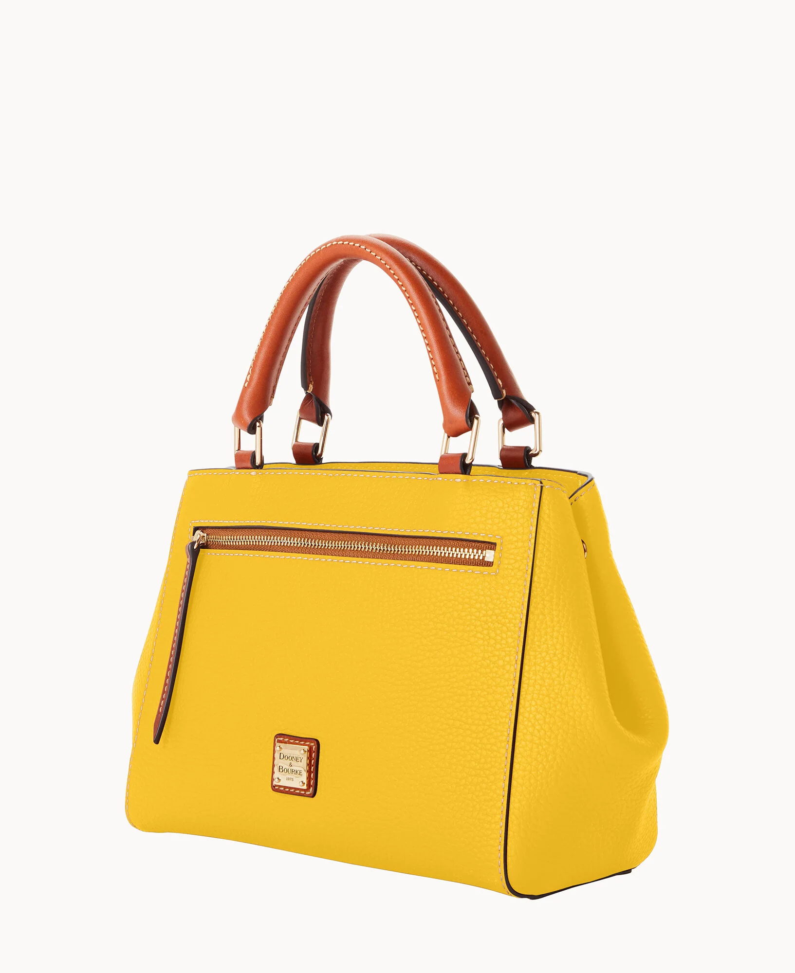 Pebble Grain Small Zip Satchel - Image 116