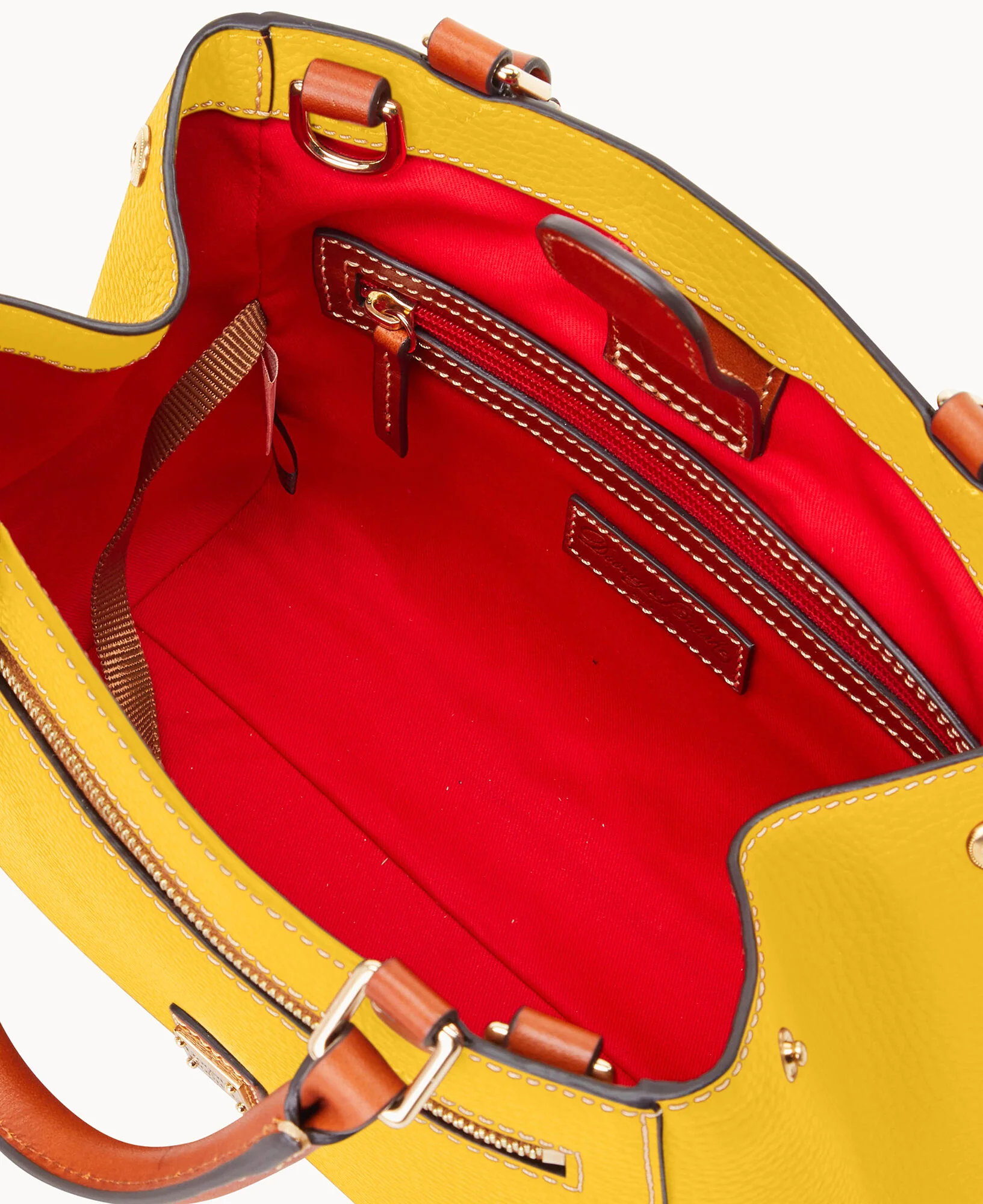 Pebble Grain Small Zip Satchel - Image 117