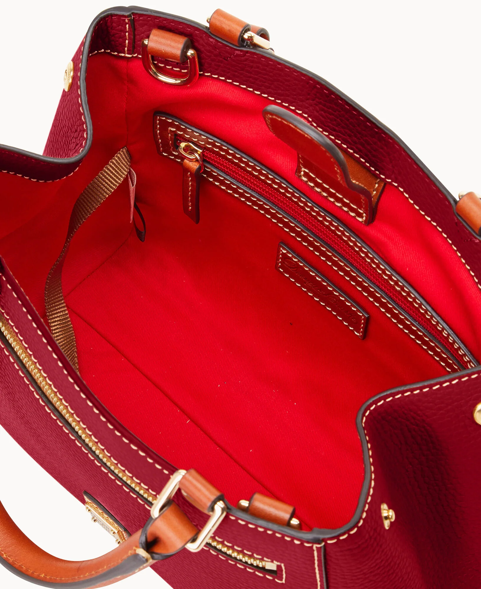Pebble Grain Small Zip Satchel - Image 122