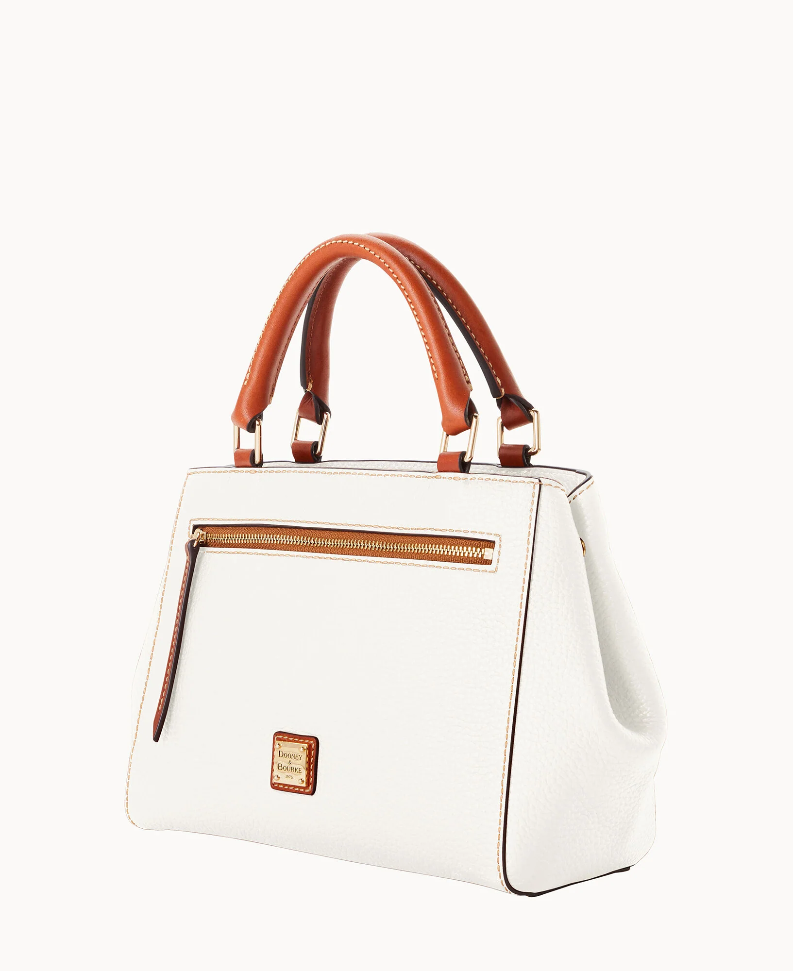 Pebble Grain Small Zip Satchel - Image 125