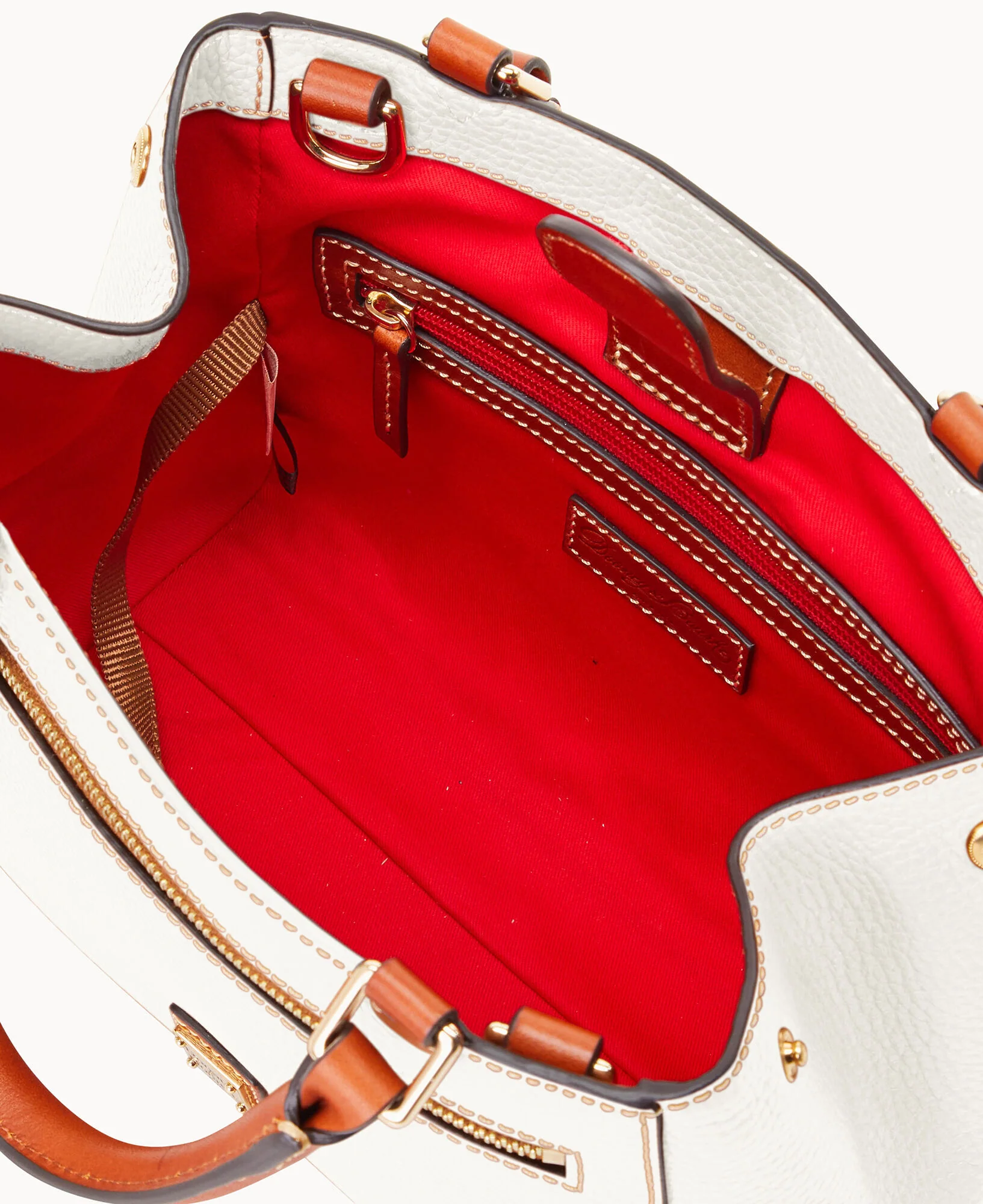 Pebble Grain Small Zip Satchel - Image 126