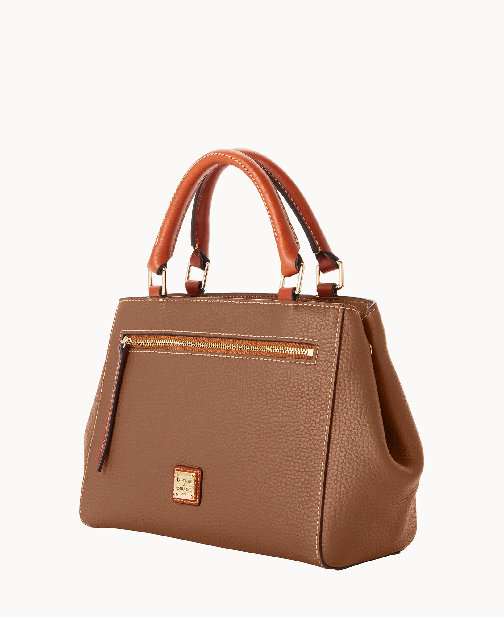 Pebble Grain Small Zip Satchel - Image 129