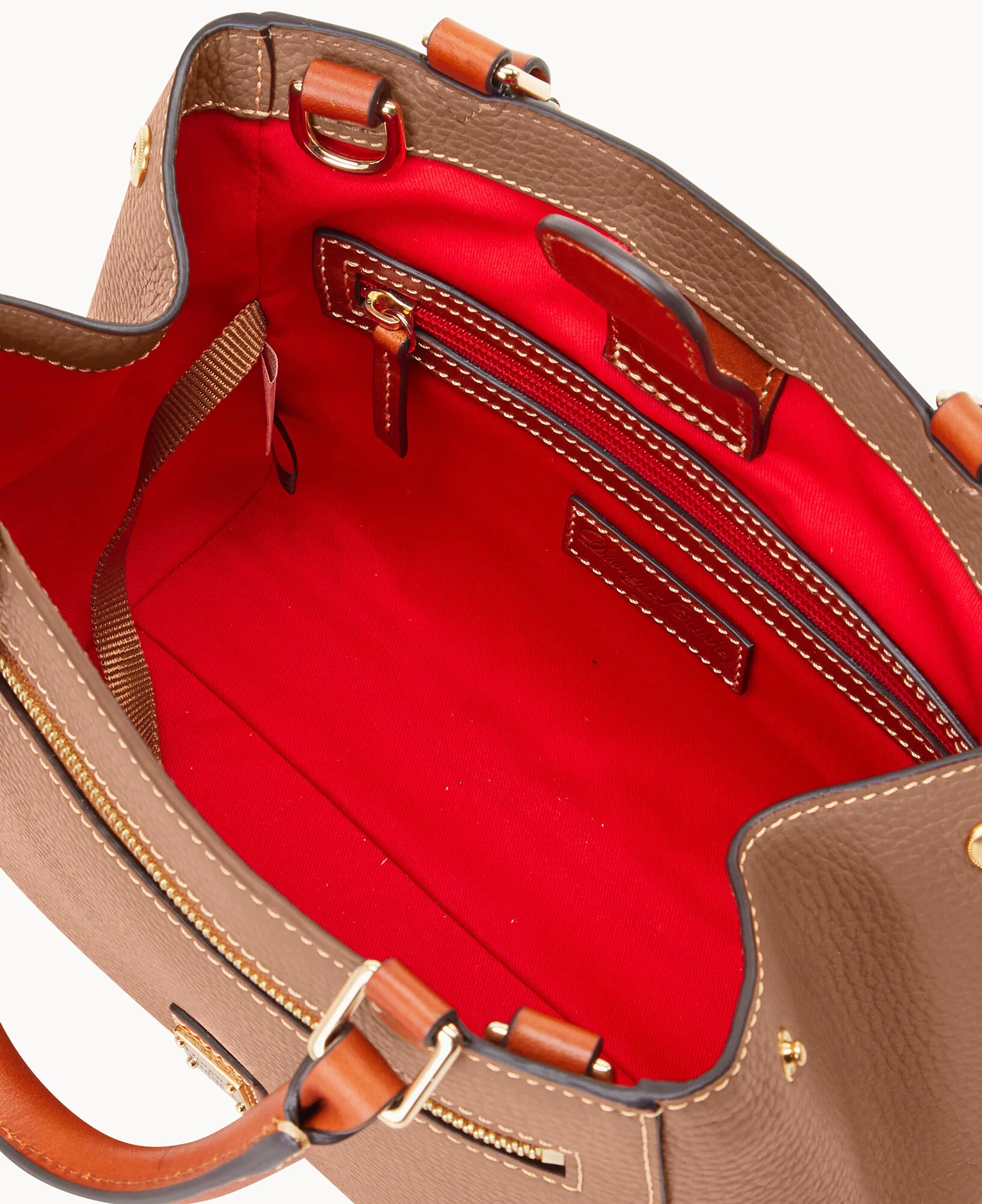 Pebble Grain Small Zip Satchel - Image 130