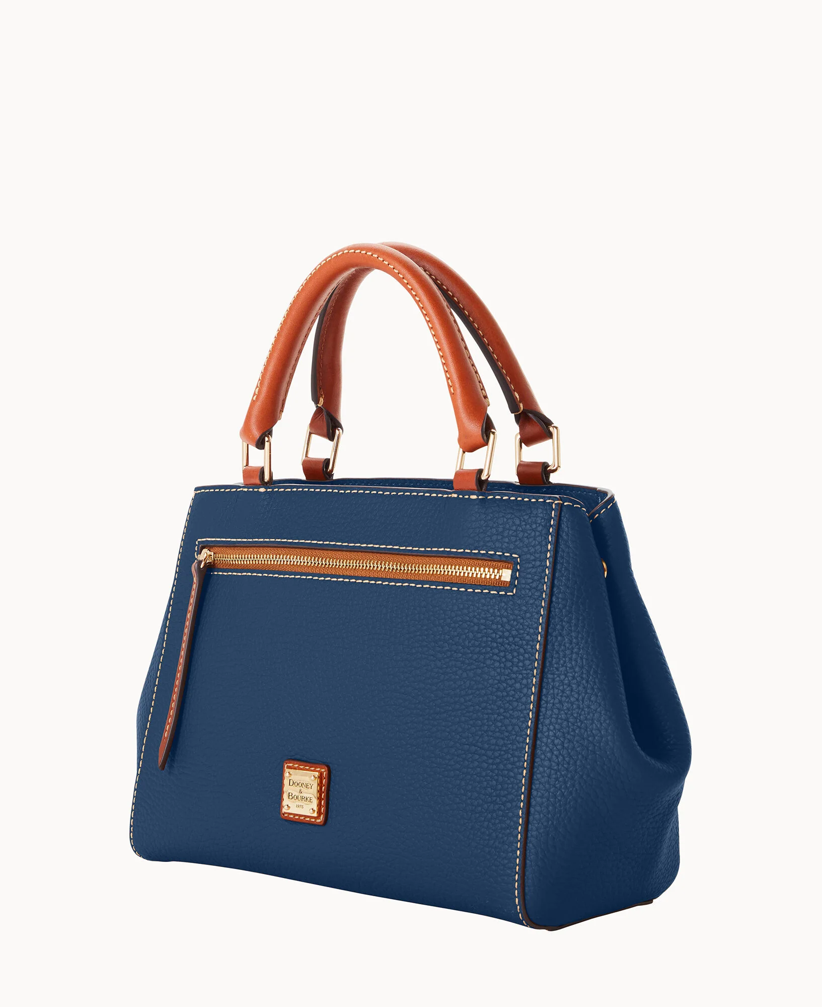 Pebble Grain Small Zip Satchel - Image 133