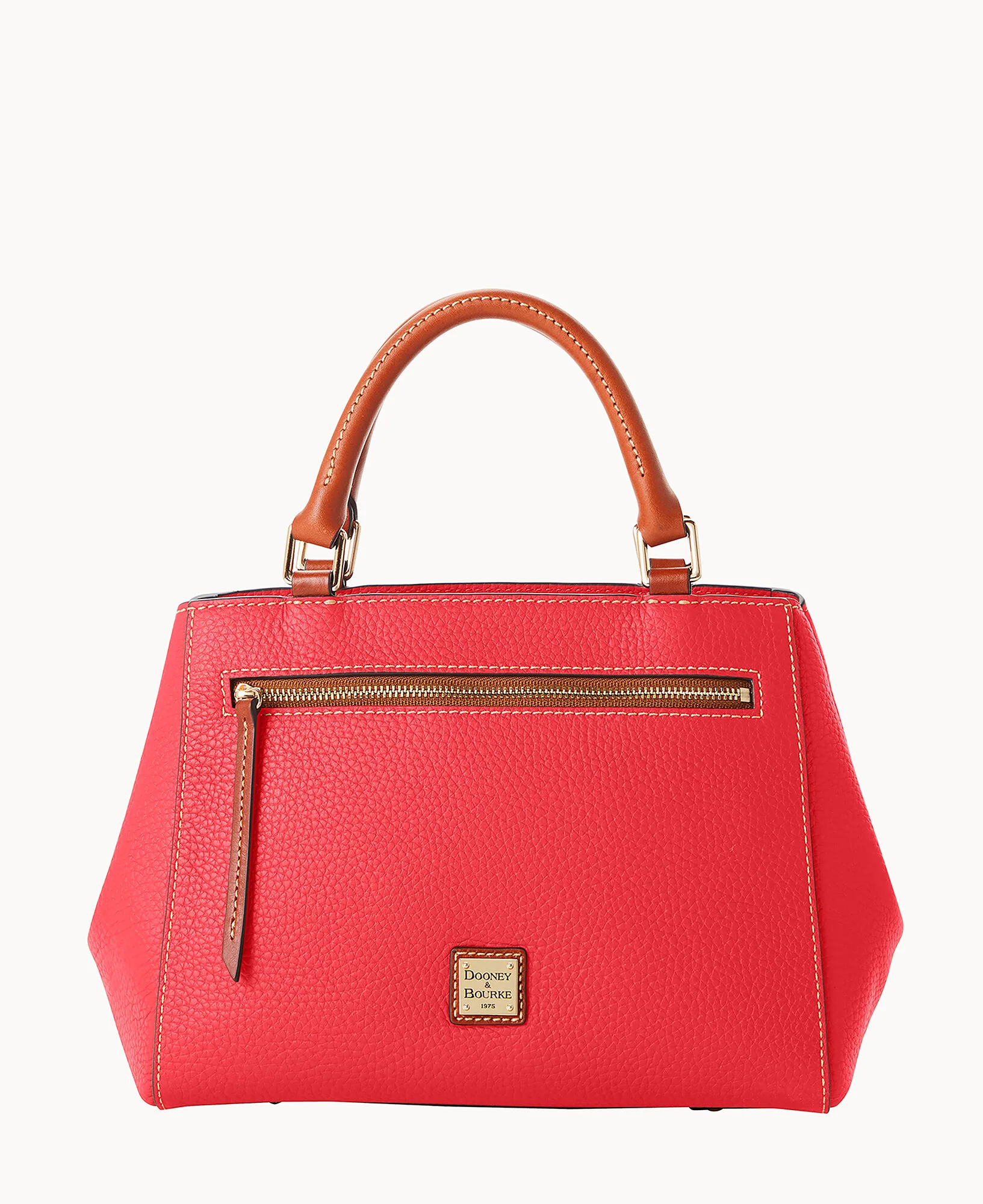 Pebble Grain Small Zip Satchel - Image 137
