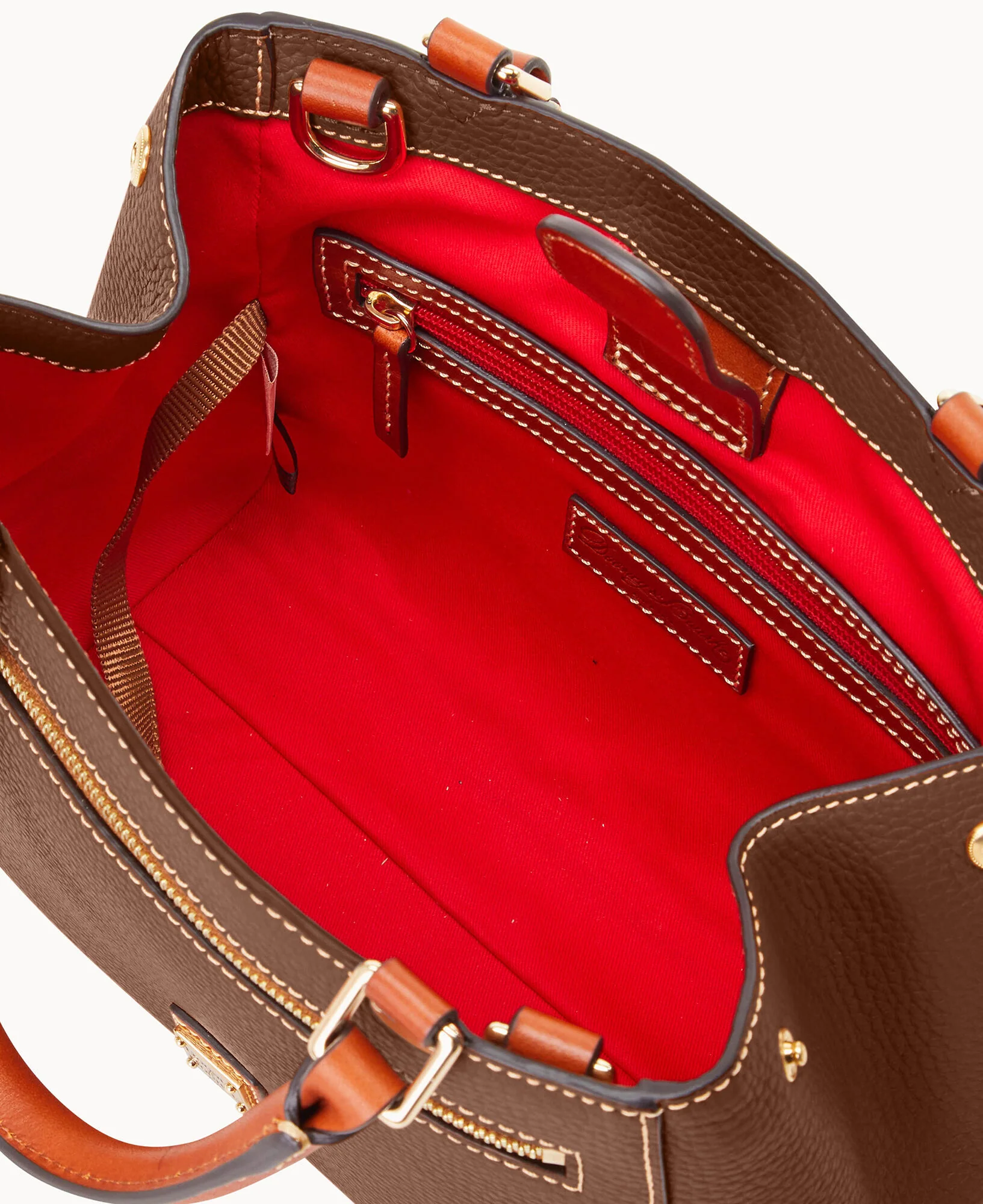 Pebble Grain Small Zip Satchel - Image 76