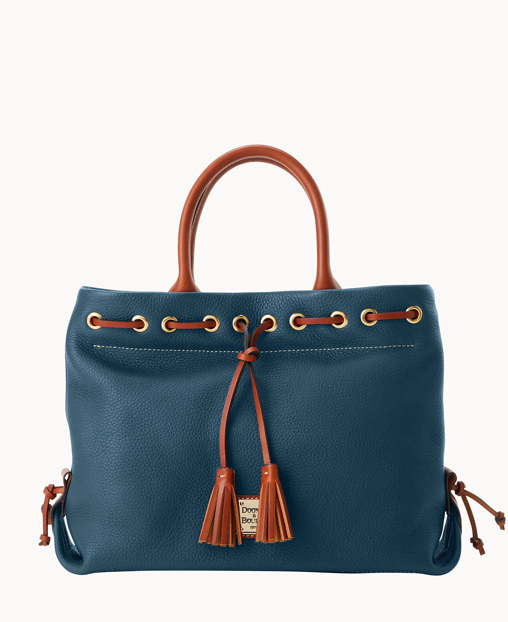 Pebble Grain Tassel Tote