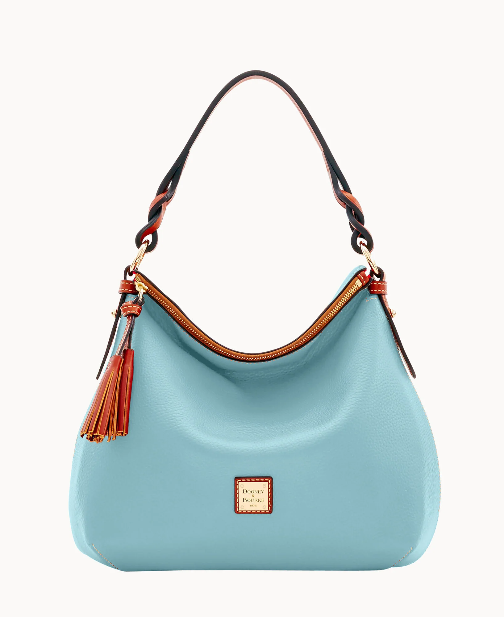 Pebble Grain Twist Strap Hobo - Image 32