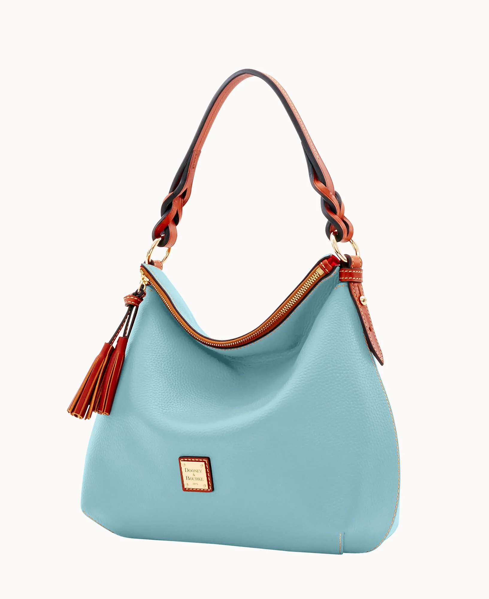 Pebble Grain Twist Strap Hobo - Image 33