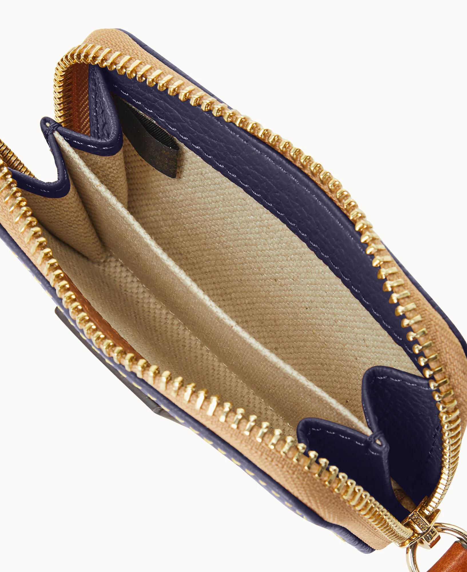 Pebble Grain Zip Around Credit Card Case - Image 12