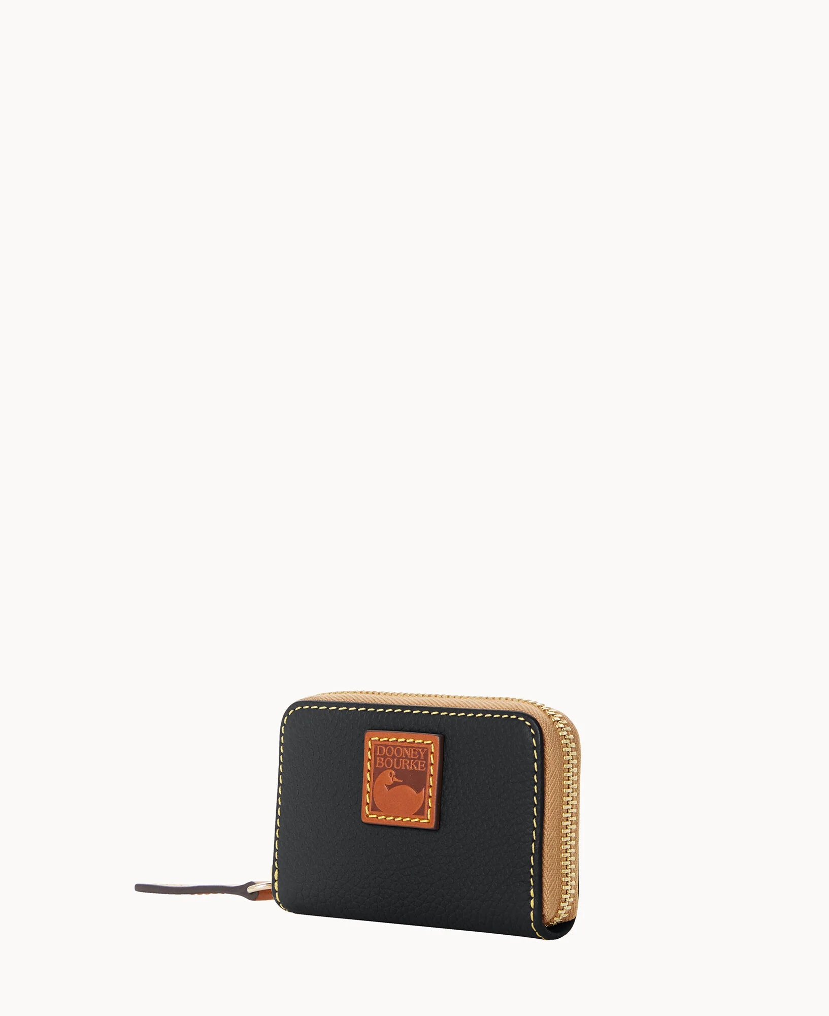 Pebble Grain Zip Around Credit Card Case - Image 5