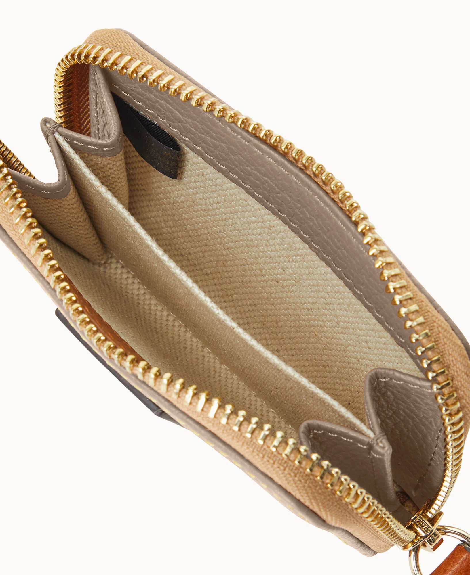 Pebble Grain Zip Around Credit Card Case - Image 8
