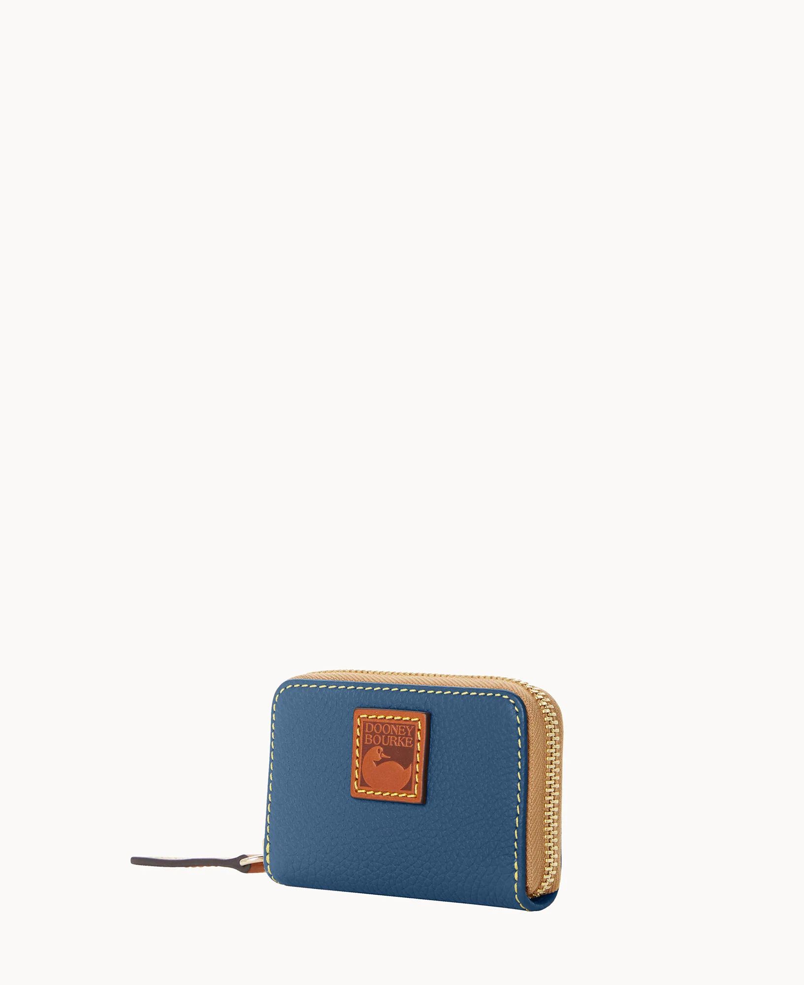 Pebble Grain Zip Around Credit Card Case - Image 9