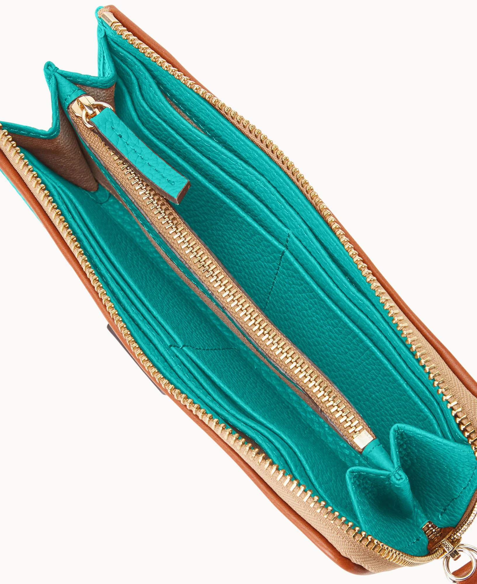 Pebble Grain Zip Clutch Wristlet - Image 3
