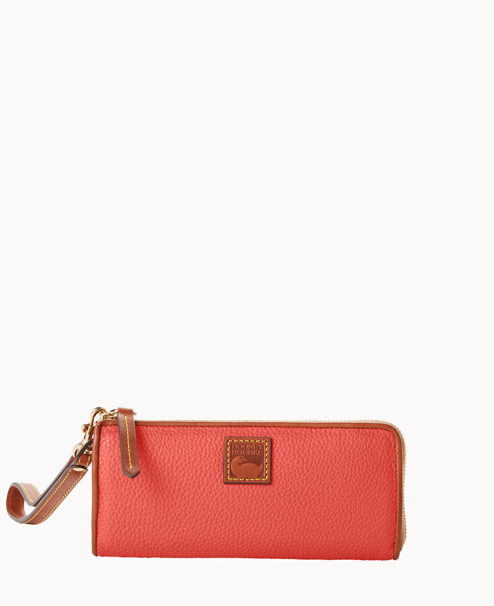 Pebble Grain Zip Clutch Wristlet - Image 4