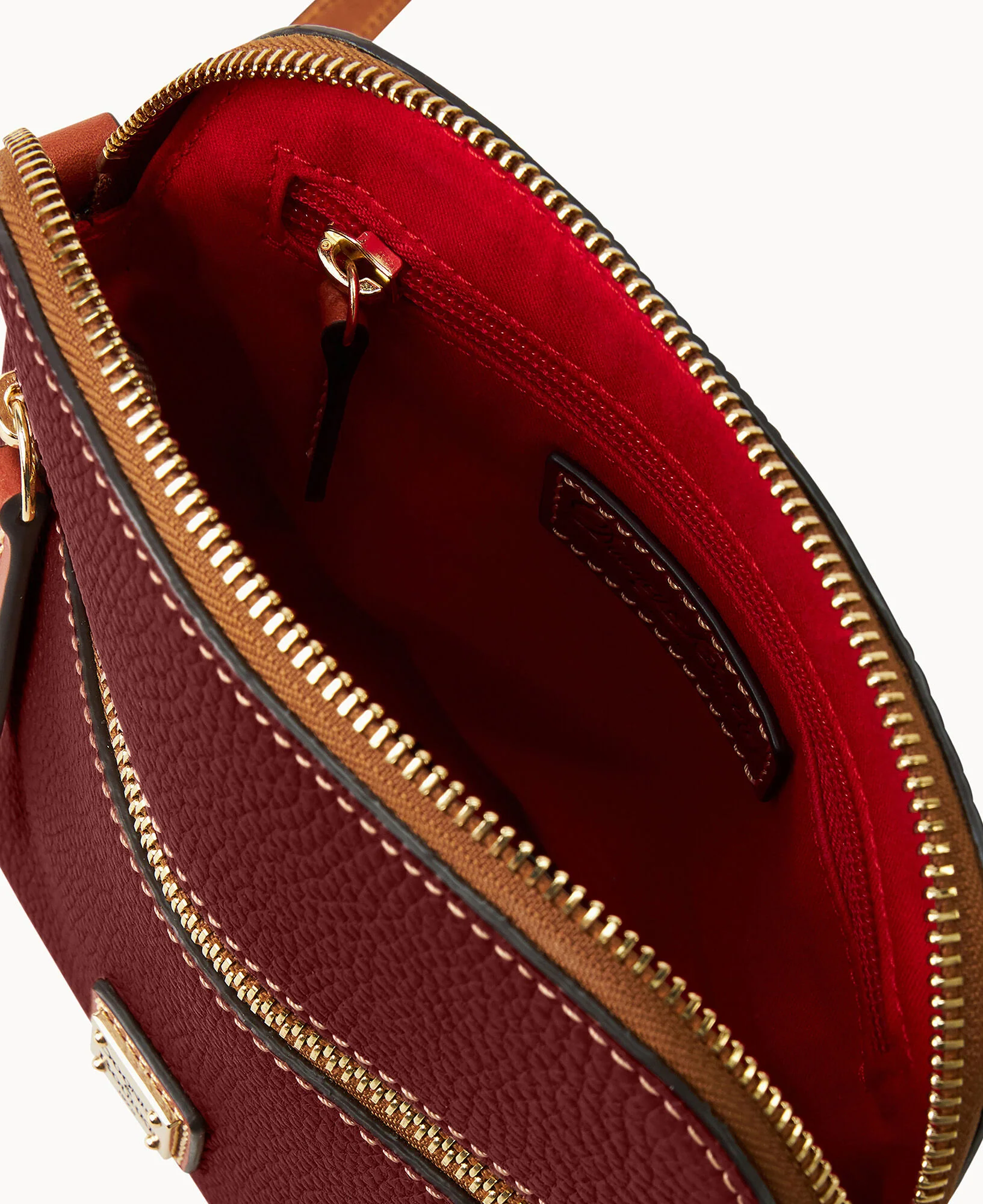 Pebble Grain Zip Domed Crossbody - Image 15