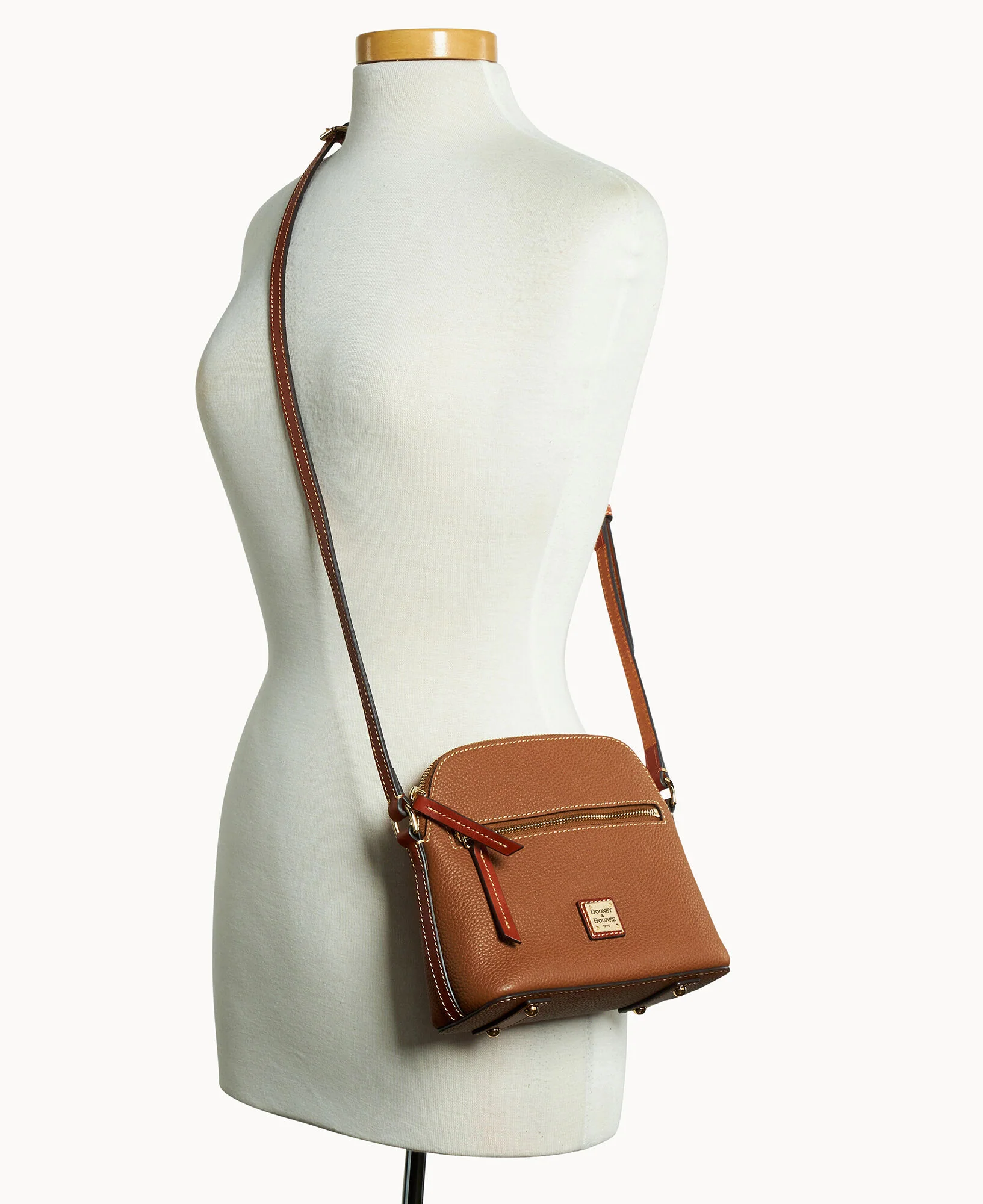 Pebble Grain Zip Domed Crossbody - Image 20