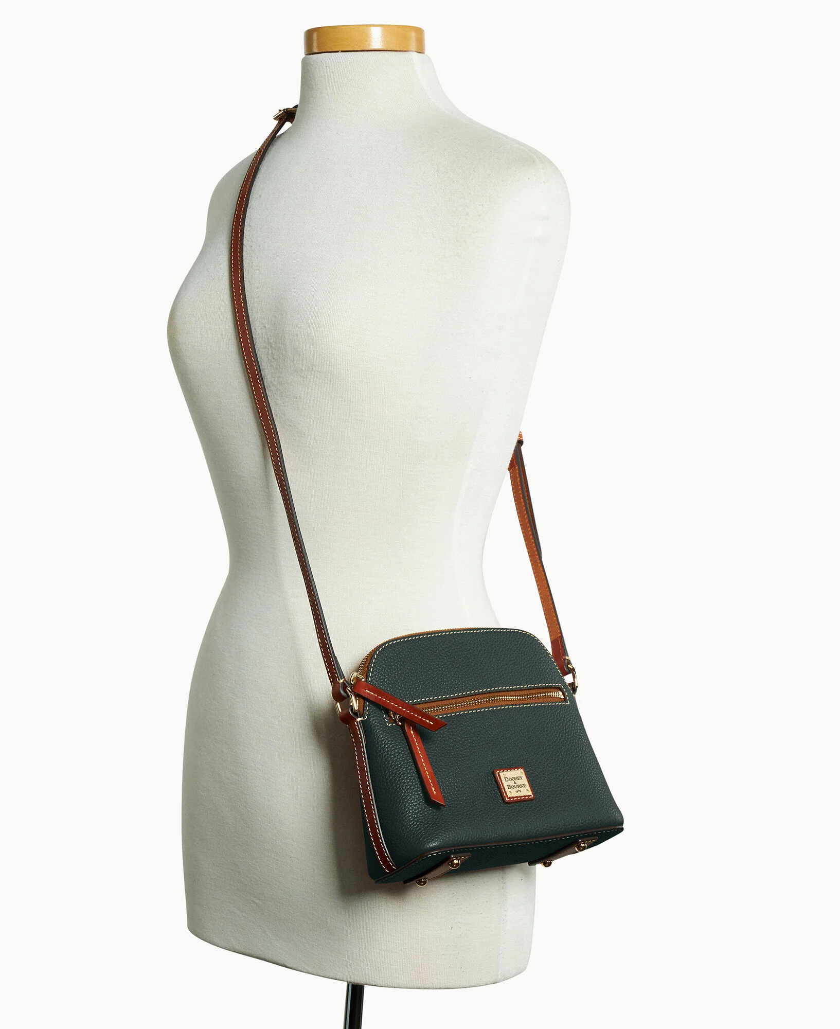 Pebble Grain Zip Domed Crossbody - Image 24