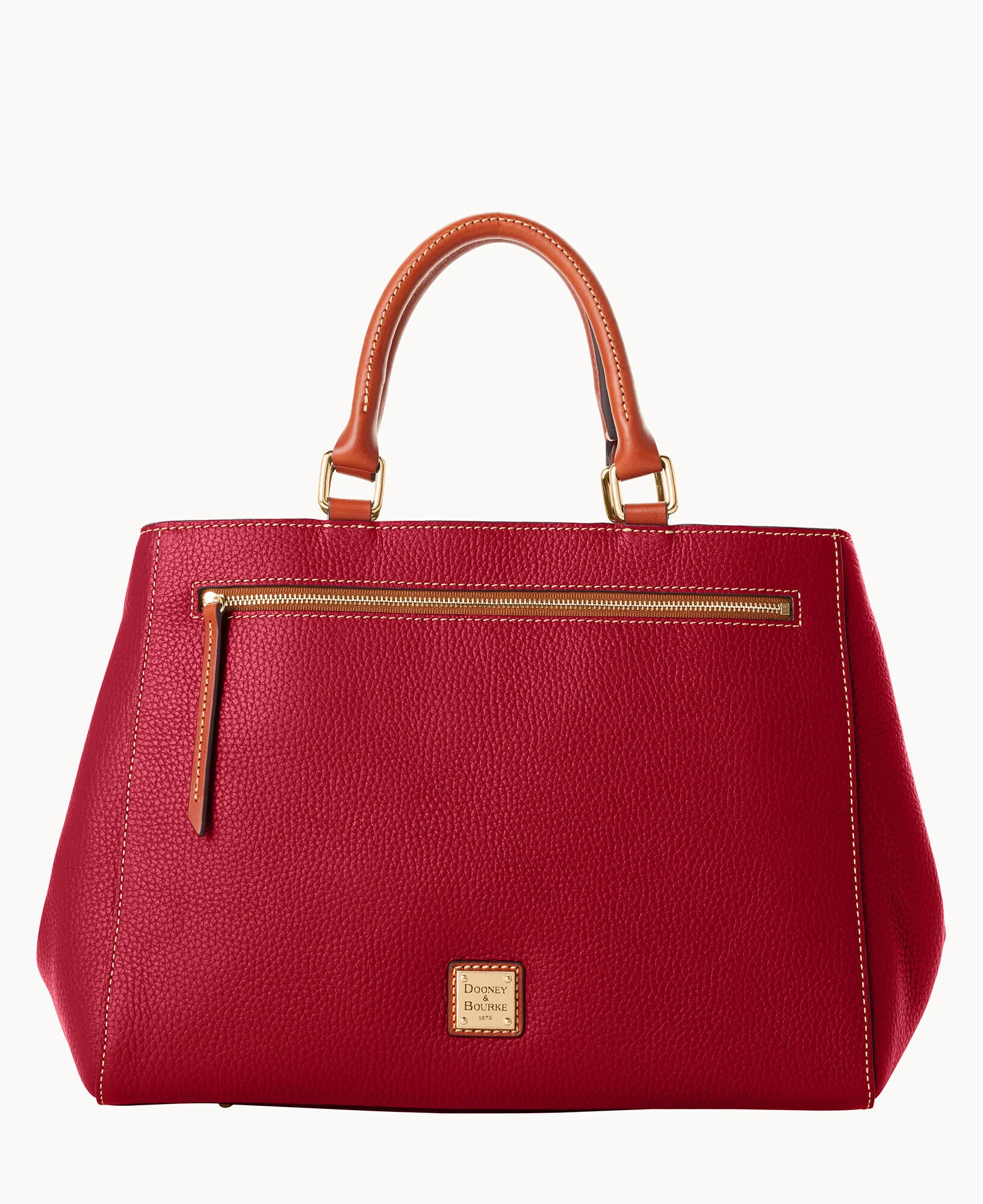 Pebble Grain Zip Satchel - Image 25