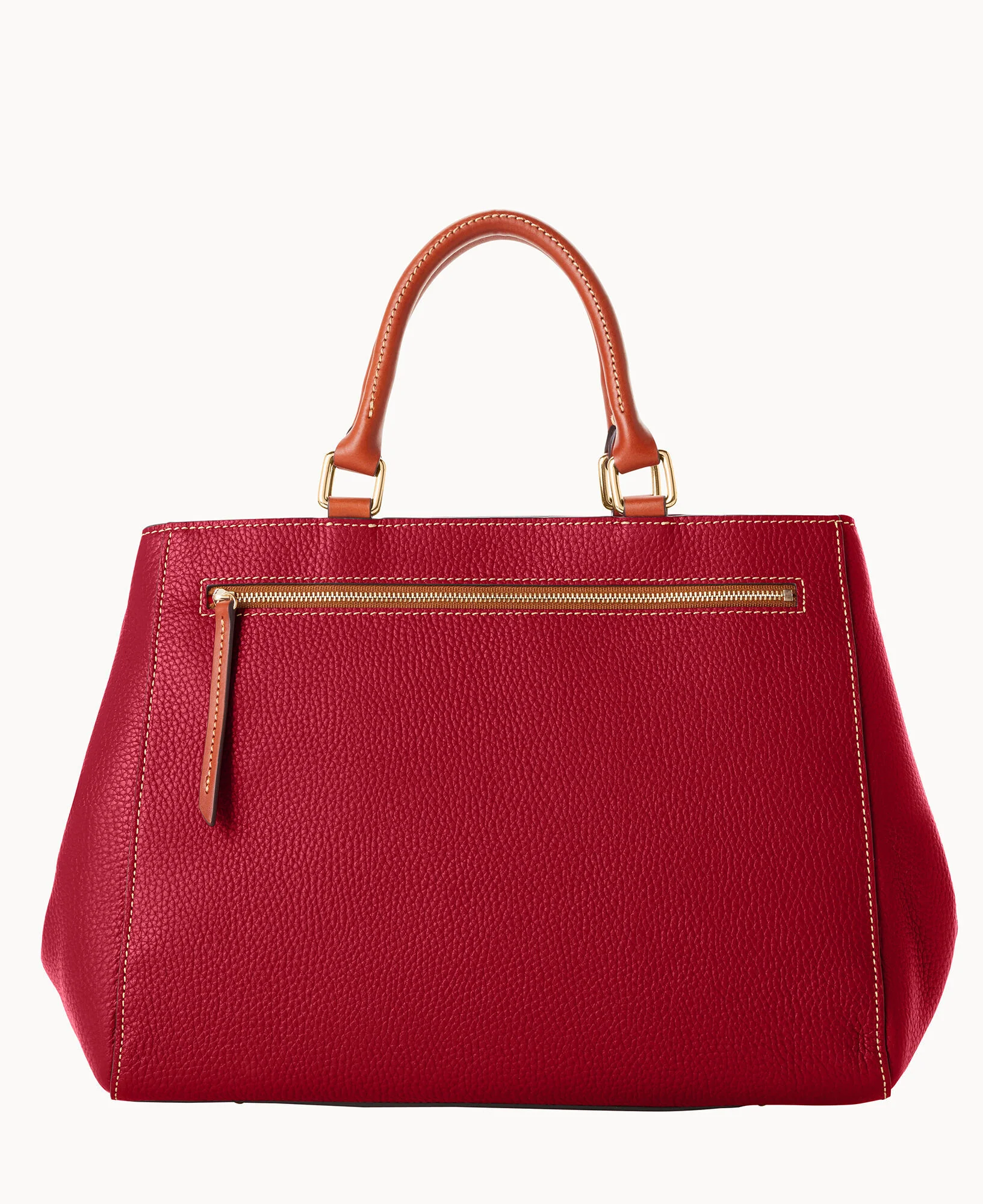 Pebble Grain Zip Satchel - Image 27