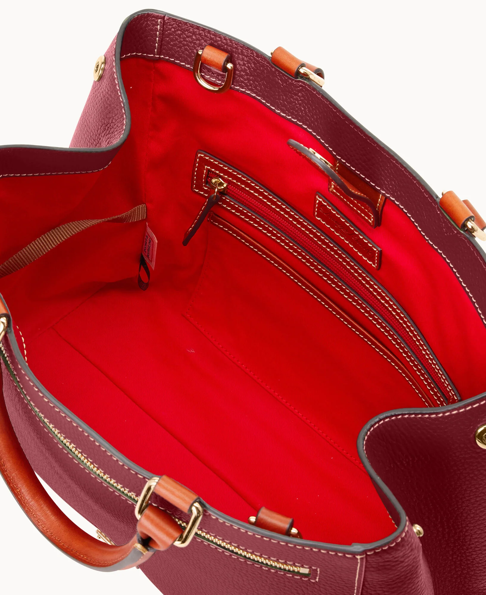 Pebble Grain Zip Satchel - Image 50