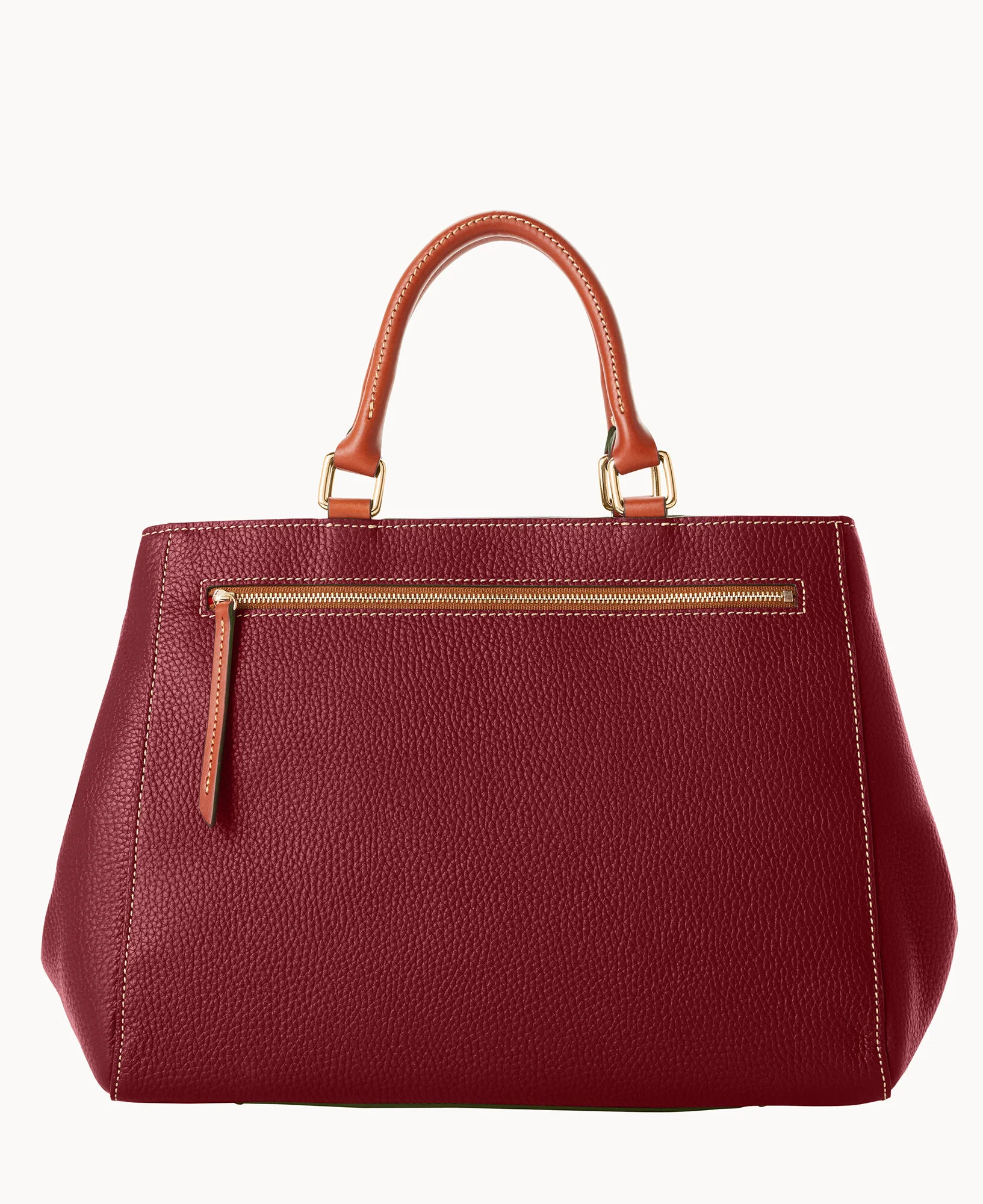 Pebble Grain Zip Satchel - Image 51