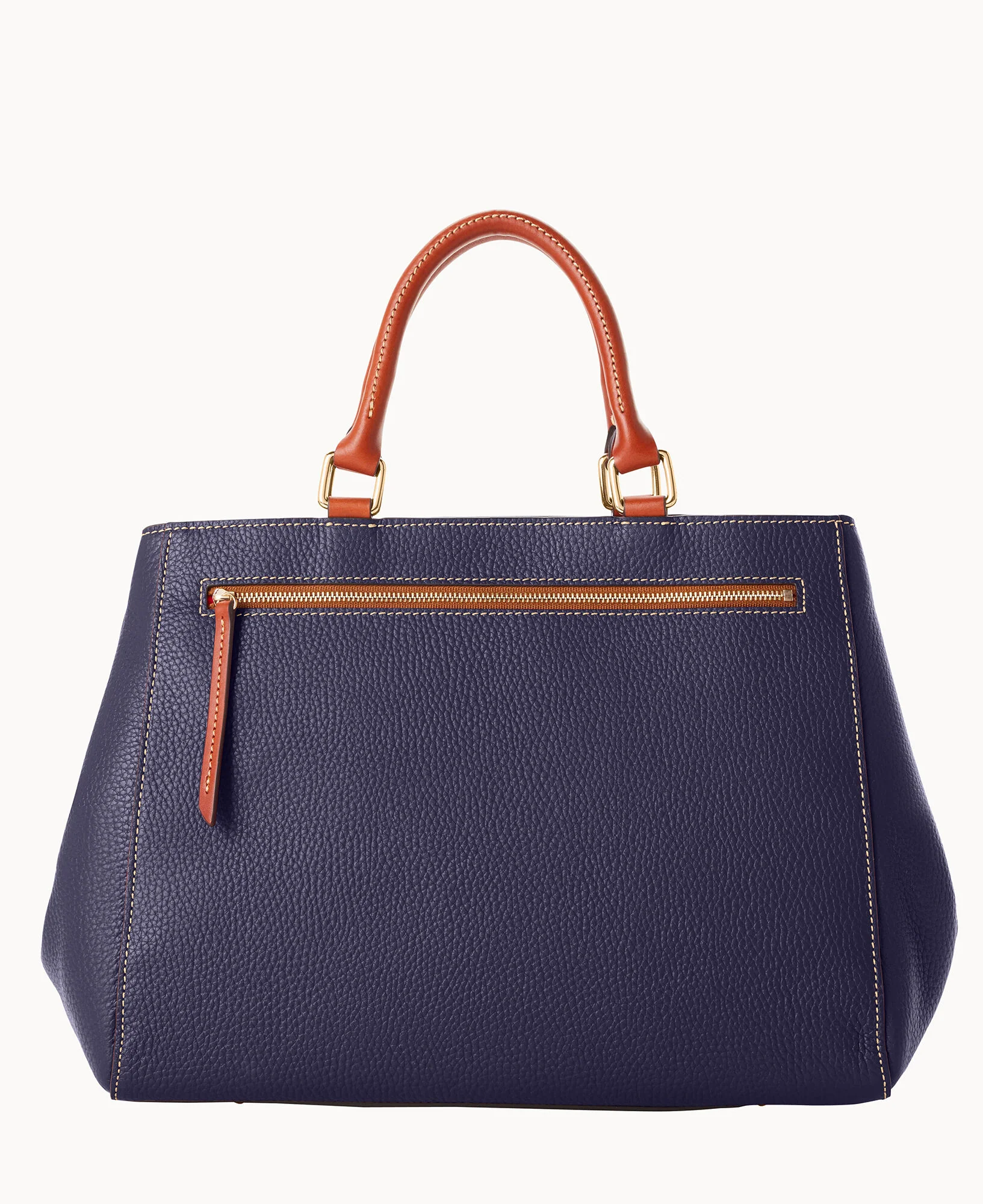 Pebble Grain Zip Satchel - Image 56