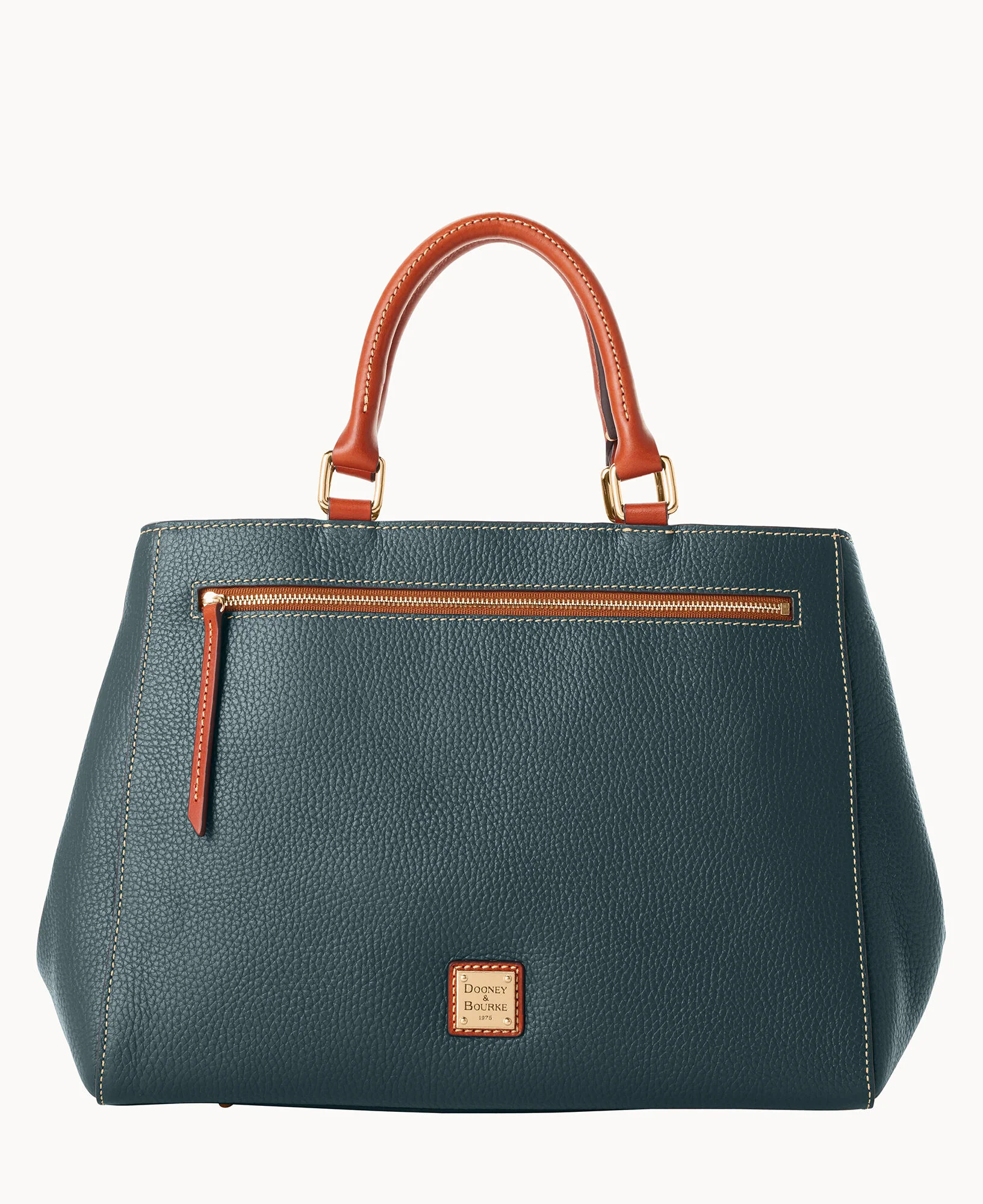 Pebble Grain Zip Satchel - Image 58