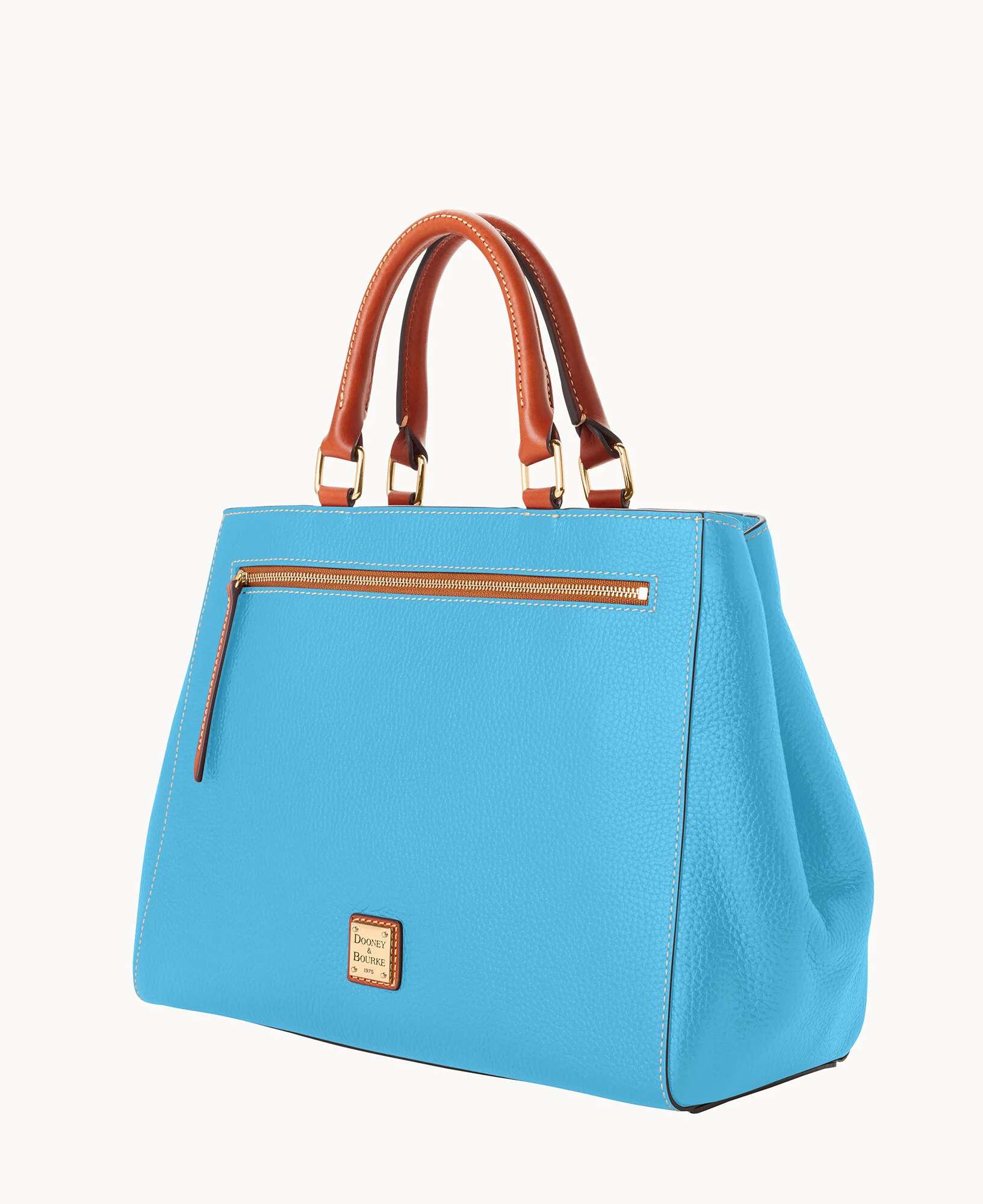 Pebble Grain Zip Satchel - Image 69