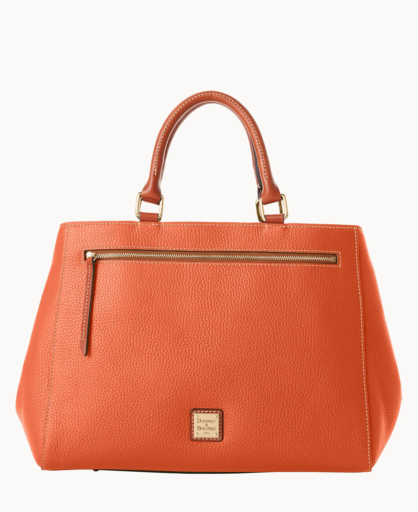 Pebble Grain Zip Satchel - Image 78