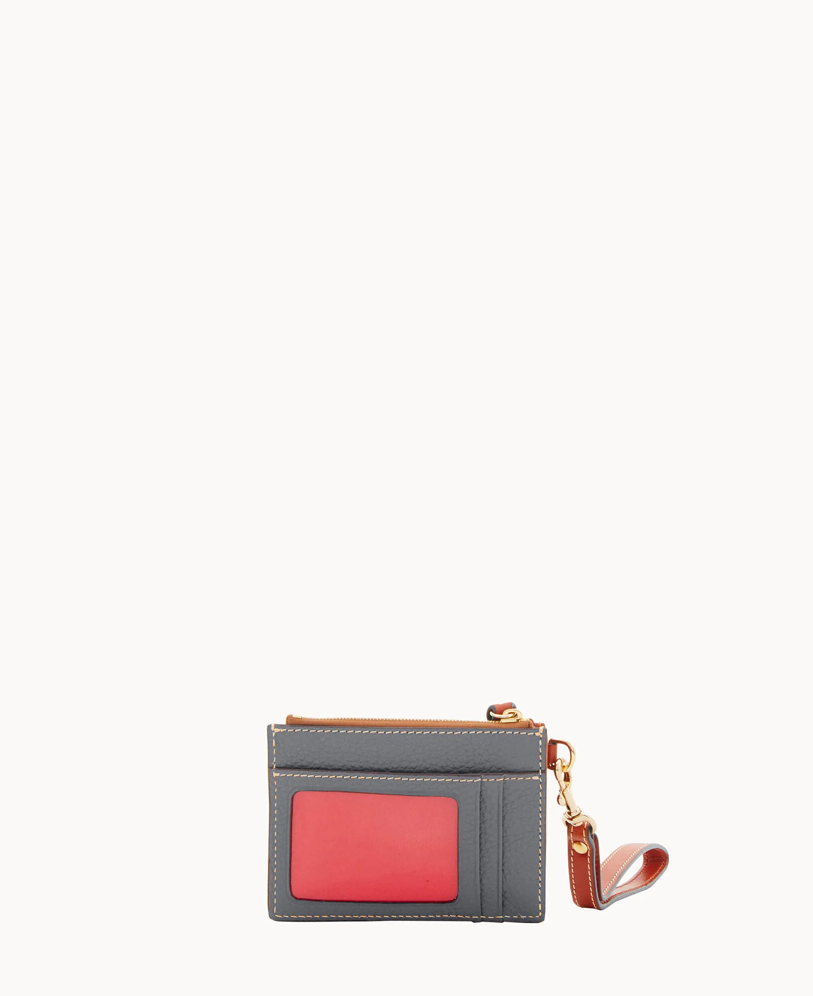 Pebble Grain Zip Top Credit Card Wristlet - Image 107