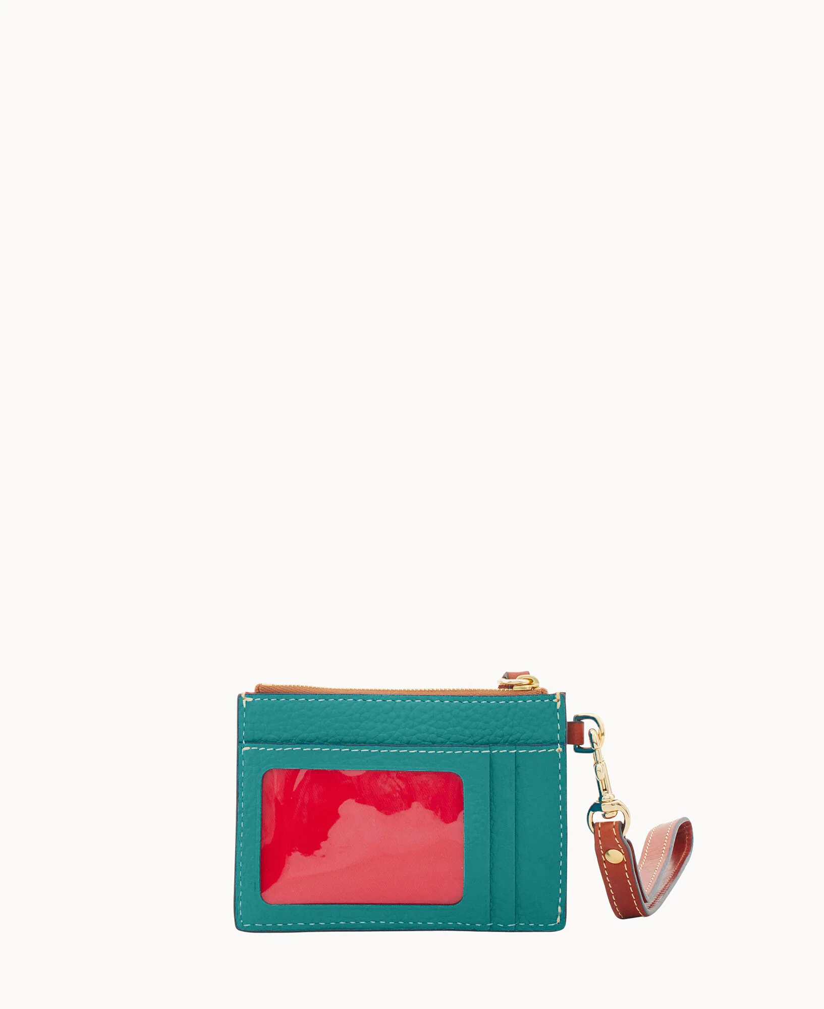 Pebble Grain Zip Top Credit Card Wristlet - Image 110