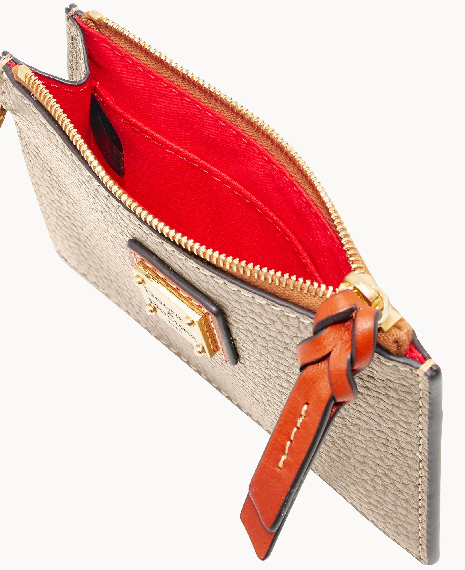 Pebble Grain Zip Top Credit Card Wristlet - Image 112