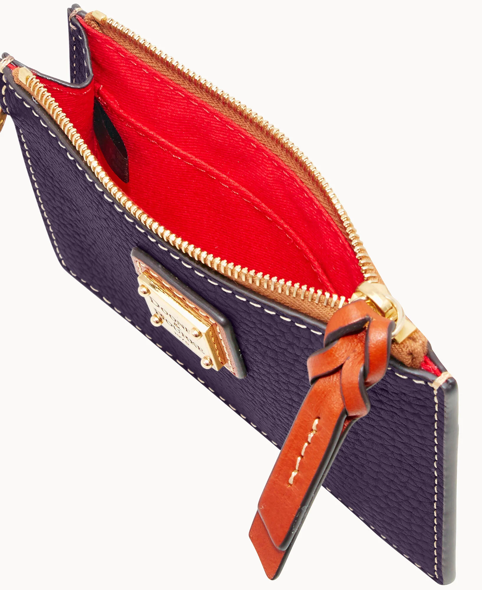 Pebble Grain Zip Top Credit Card Wristlet - Image 121
