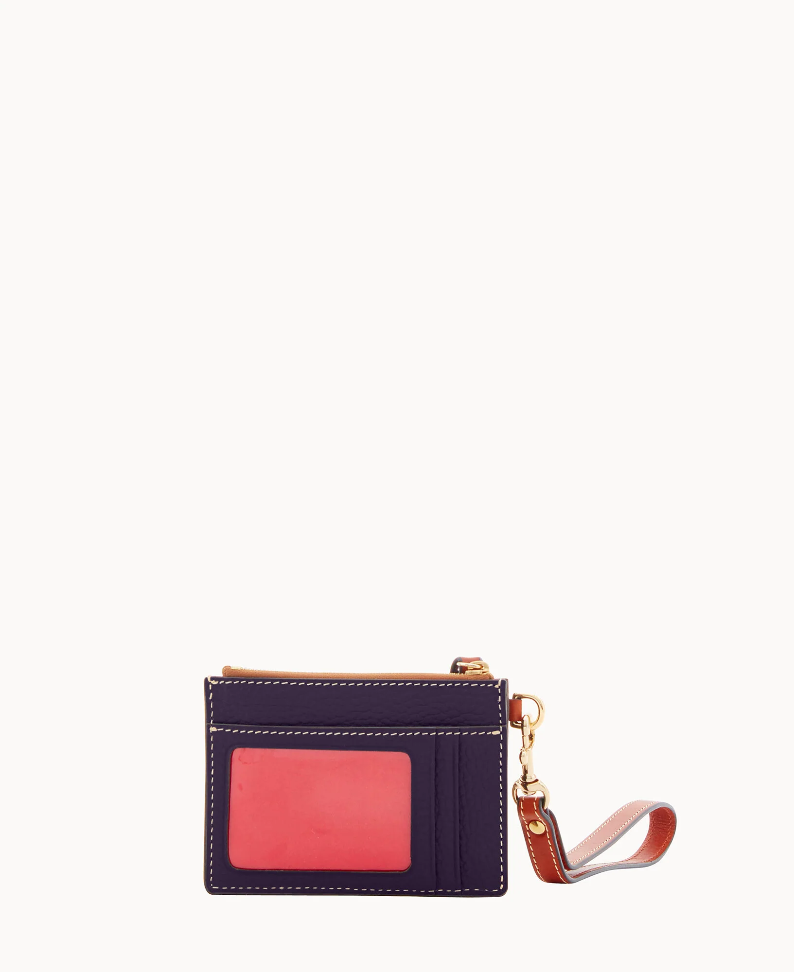 Pebble Grain Zip Top Credit Card Wristlet - Image 122