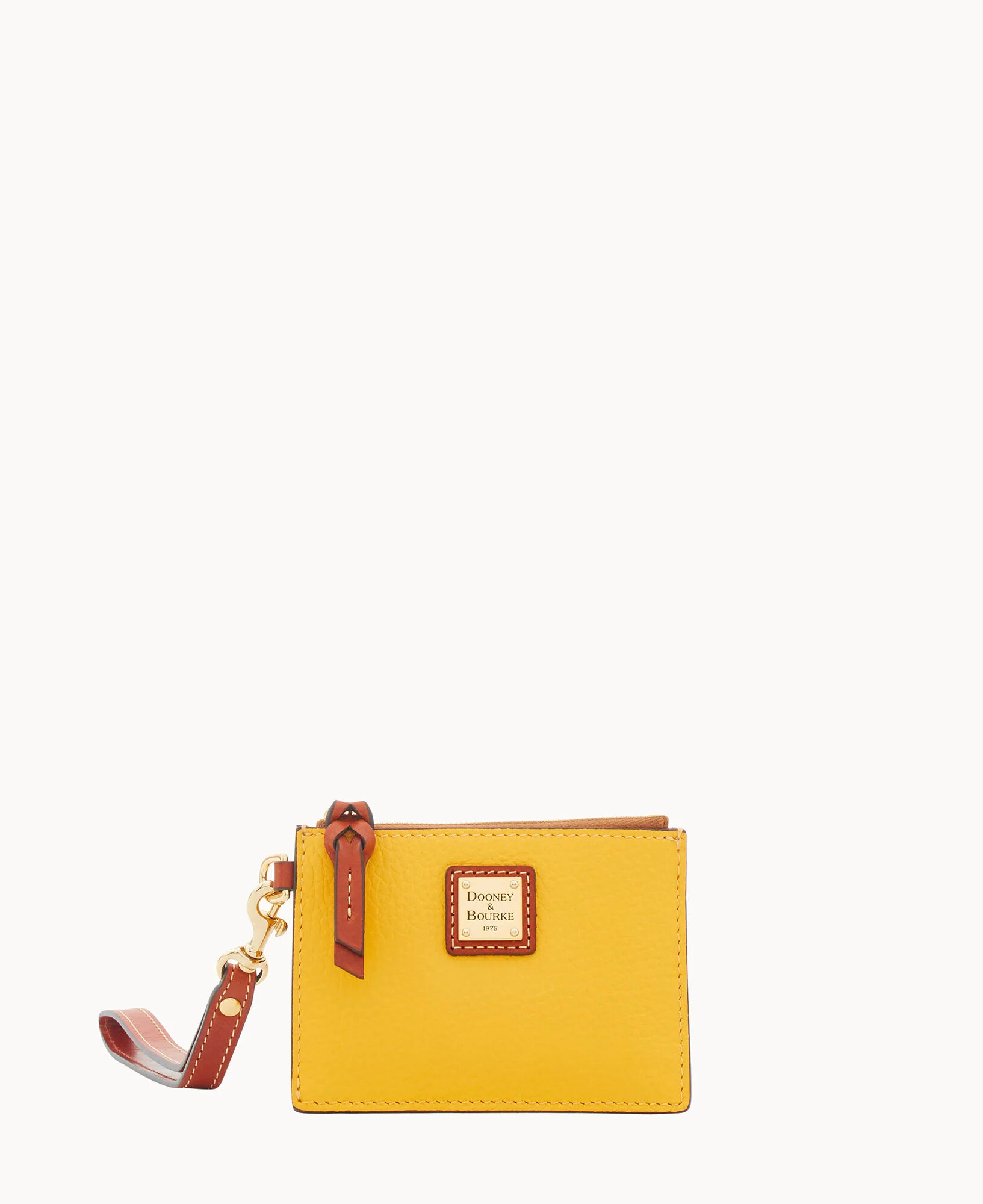 Pebble Grain Zip Top Credit Card Wristlet - Image 123