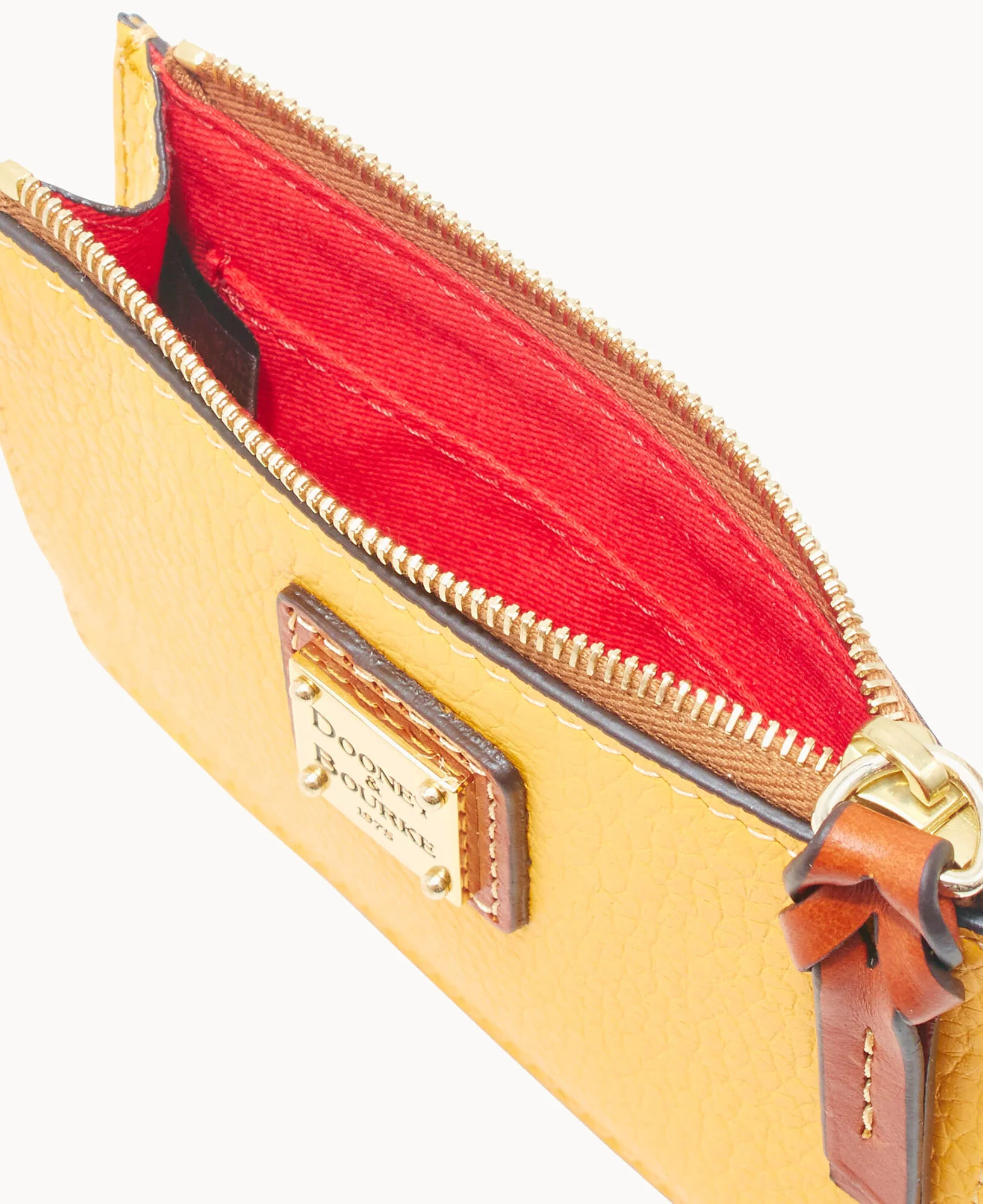 Pebble Grain Zip Top Credit Card Wristlet - Image 125