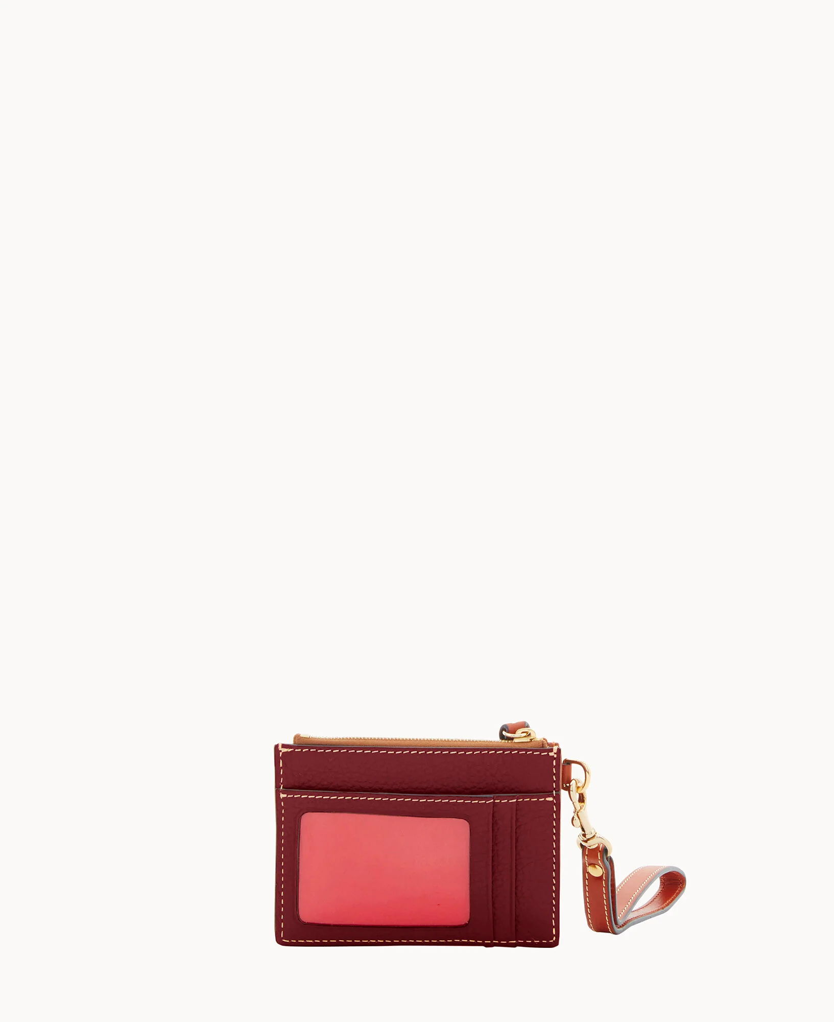 Pebble Grain Zip Top Credit Card Wristlet - Image 49