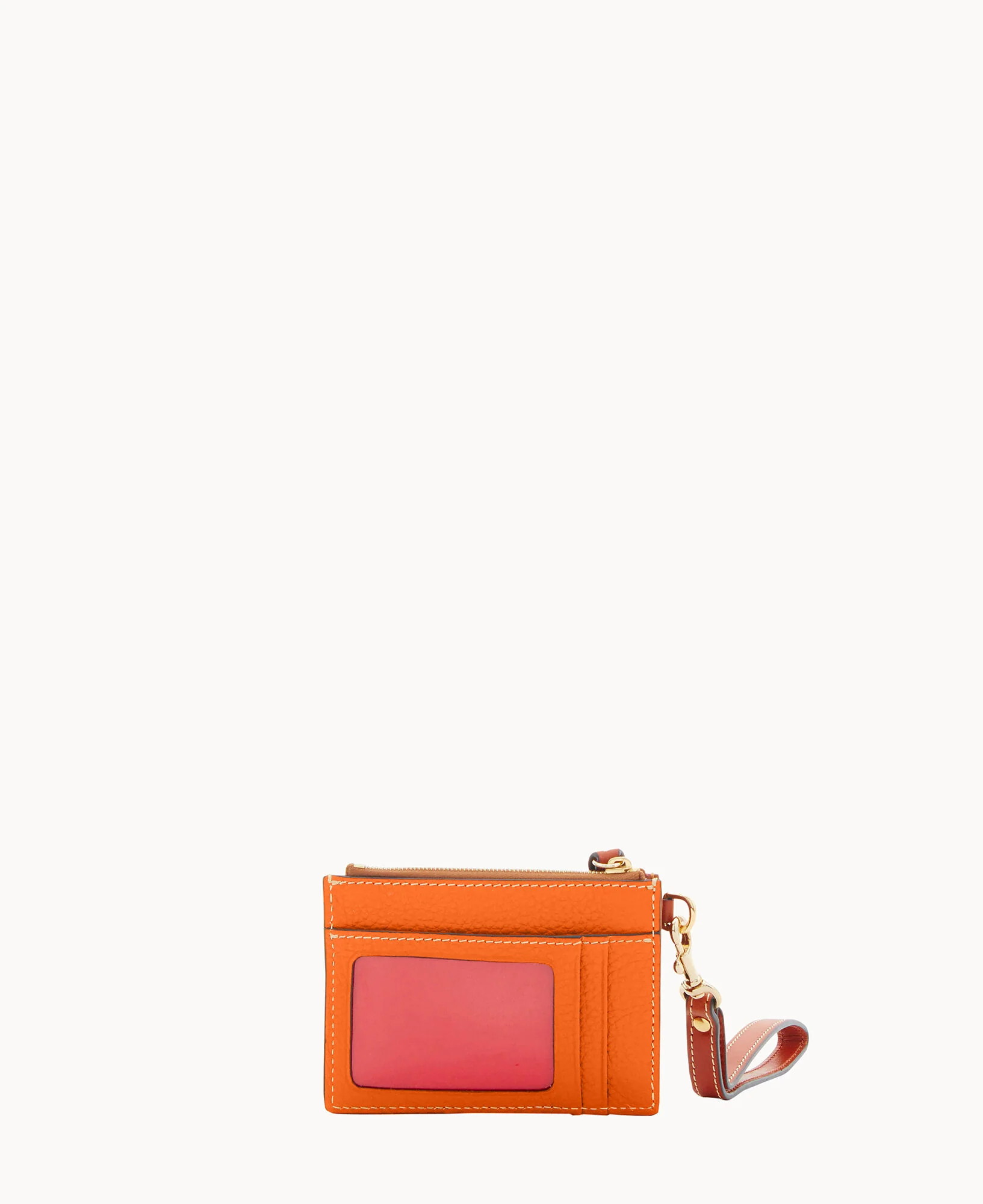 Pebble Grain Zip Top Credit Card Wristlet - Image 52