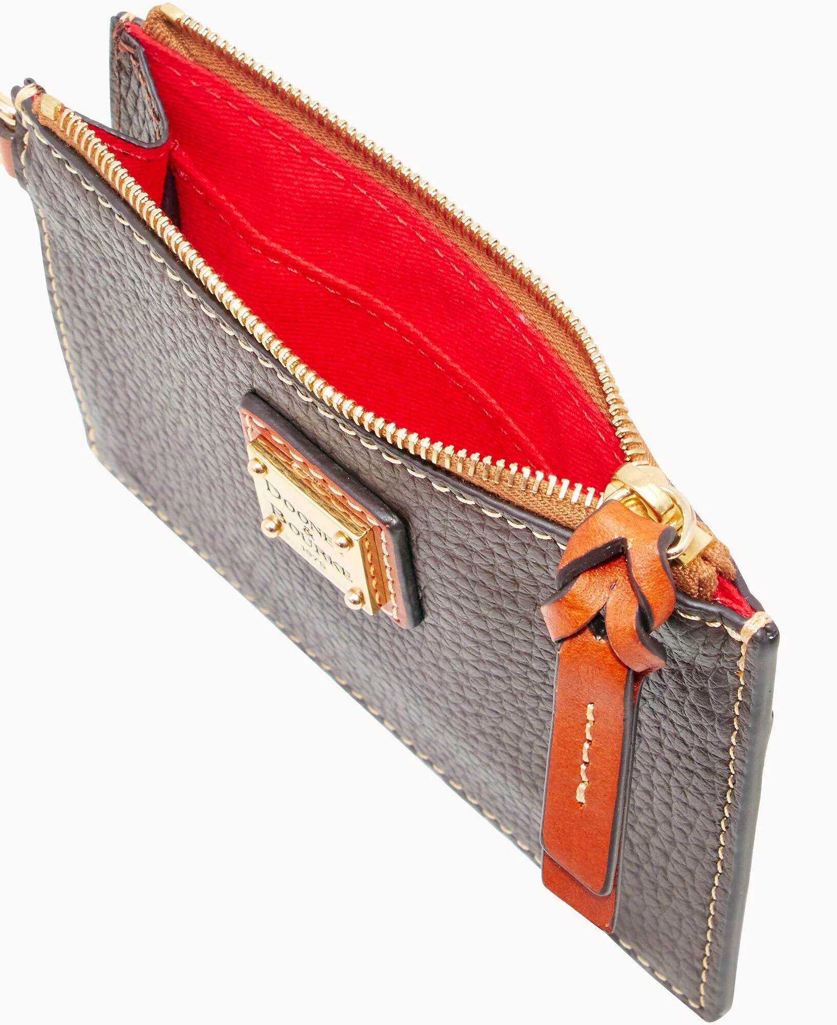 Pebble Grain Zip Top Credit Card Wristlet - Image 54
