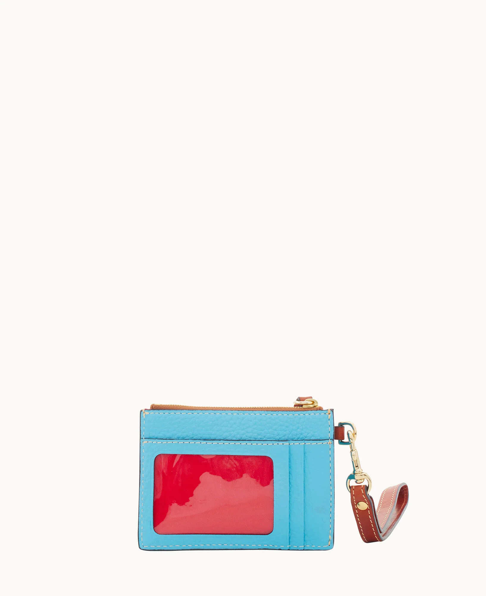 Pebble Grain Zip Top Credit Card Wristlet - Image 70