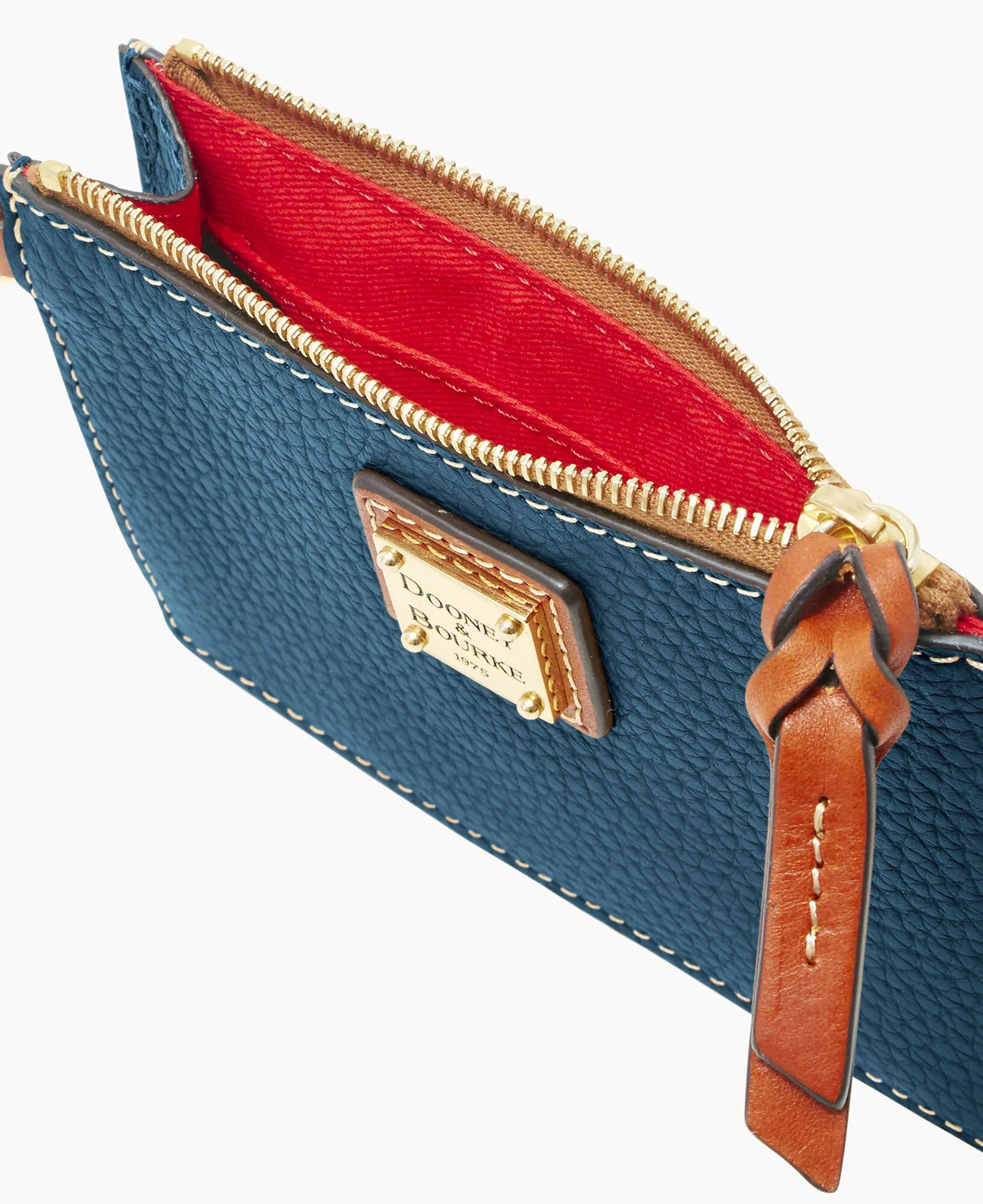 Pebble Grain Zip Top Credit Card Wristlet - Image 72