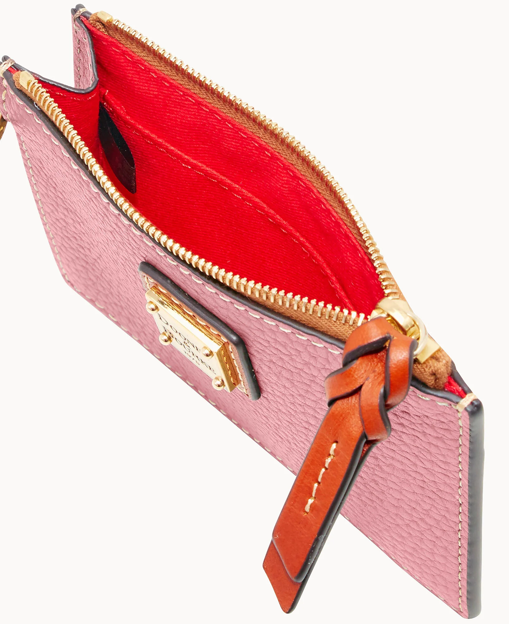 Pebble Grain Zip Top Credit Card Wristlet - Image 78