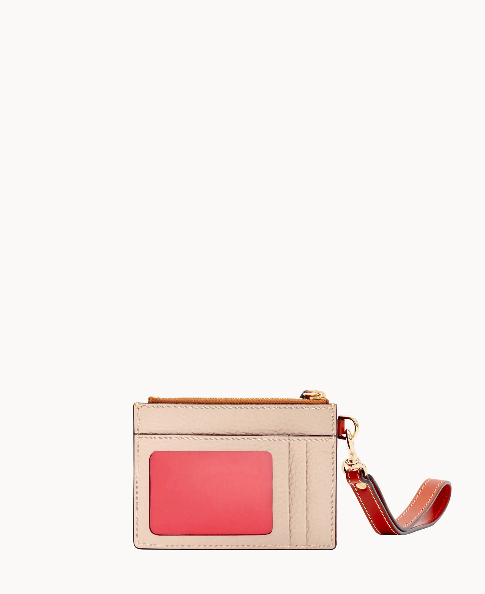 Pebble Grain Zip Top Credit Card Wristlet - Image 83