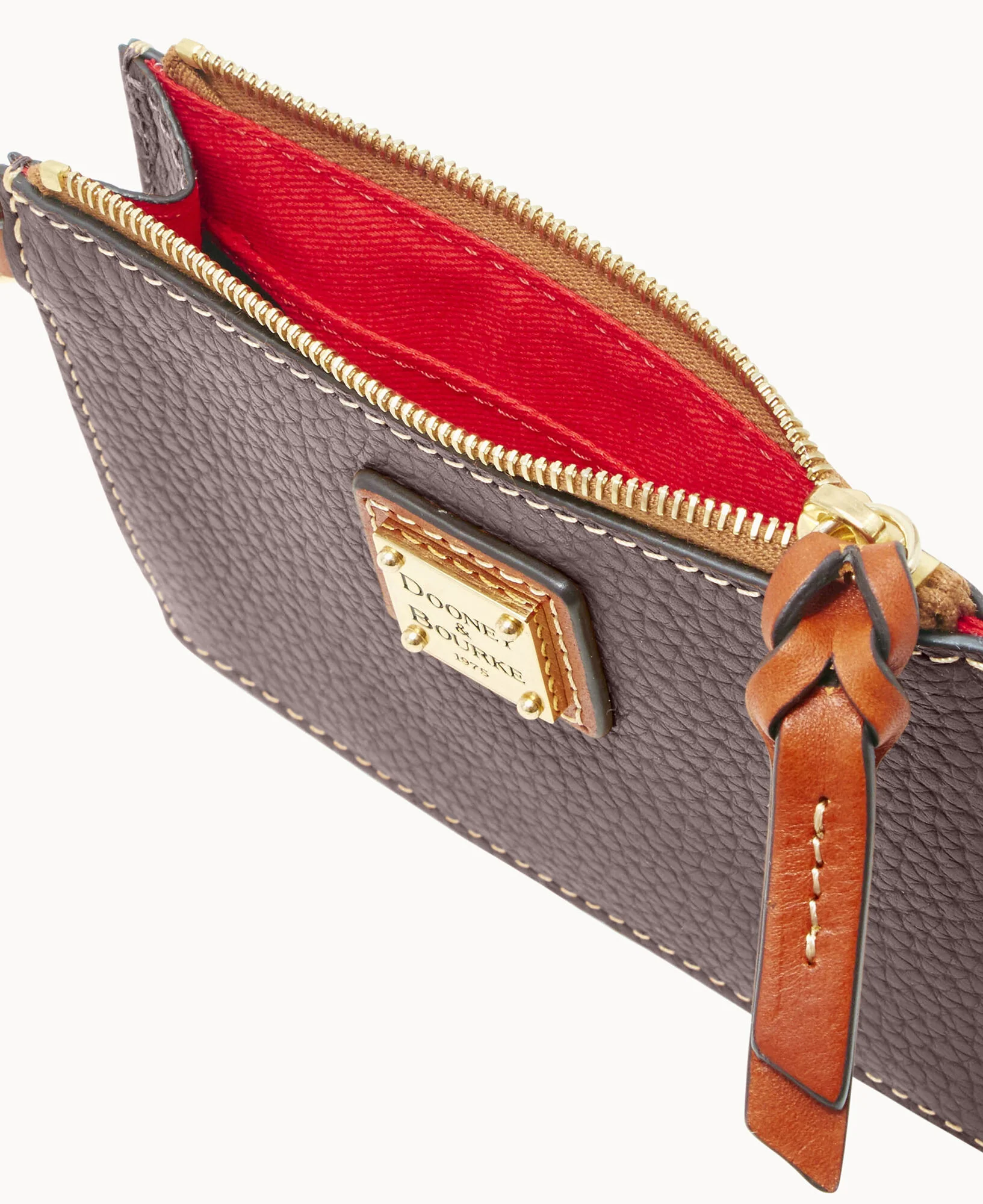 Pebble Grain Zip Top Credit Card Wristlet - Image 85