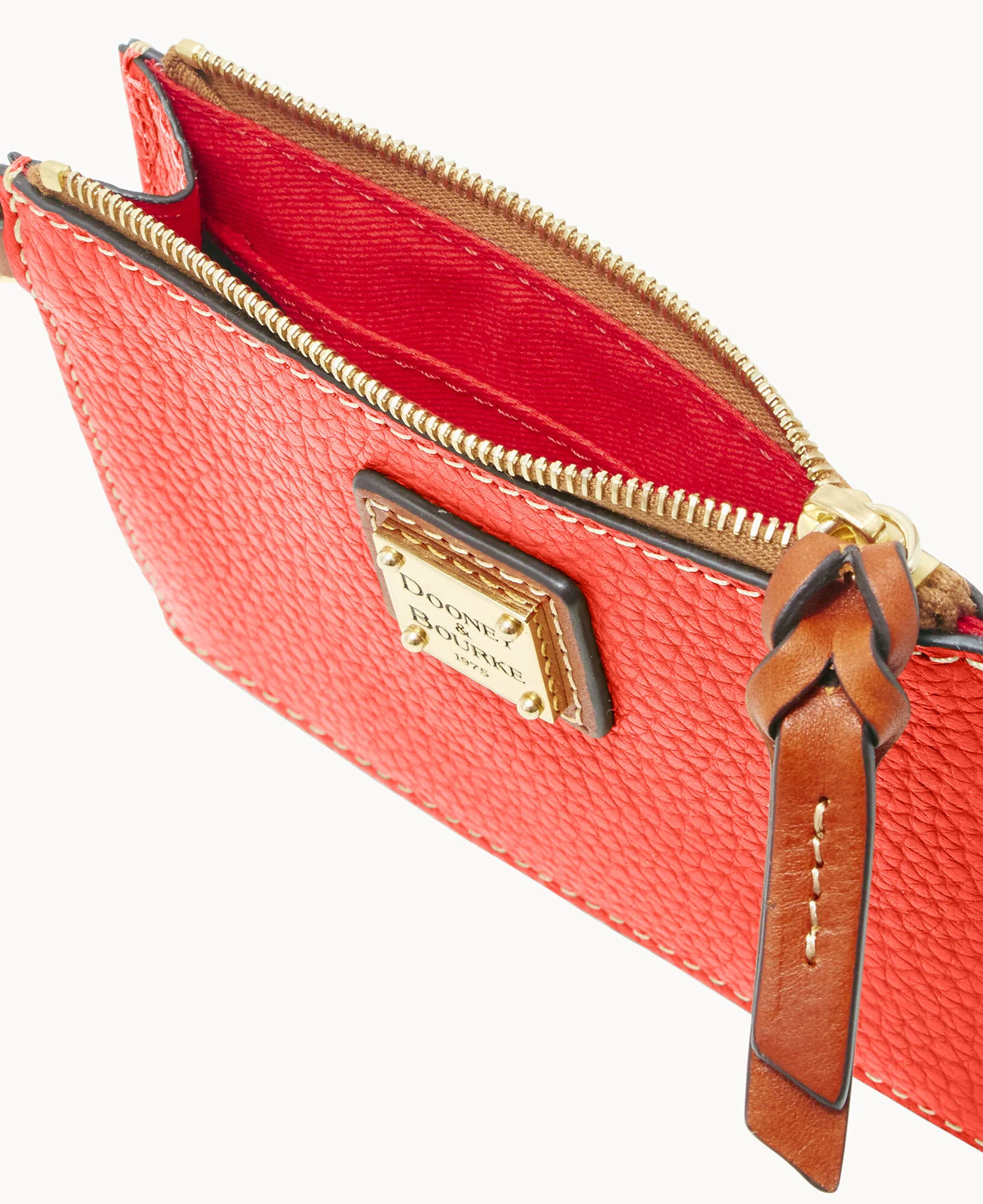 Pebble Grain Zip Top Credit Card Wristlet - Image 88