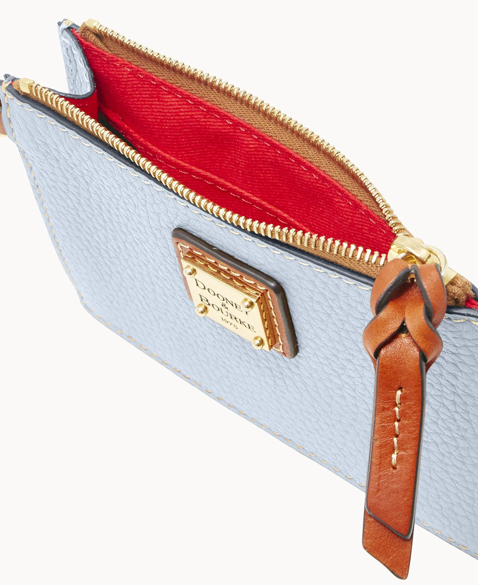 Pebble Grain Zip Top Credit Card Wristlet - Image 94